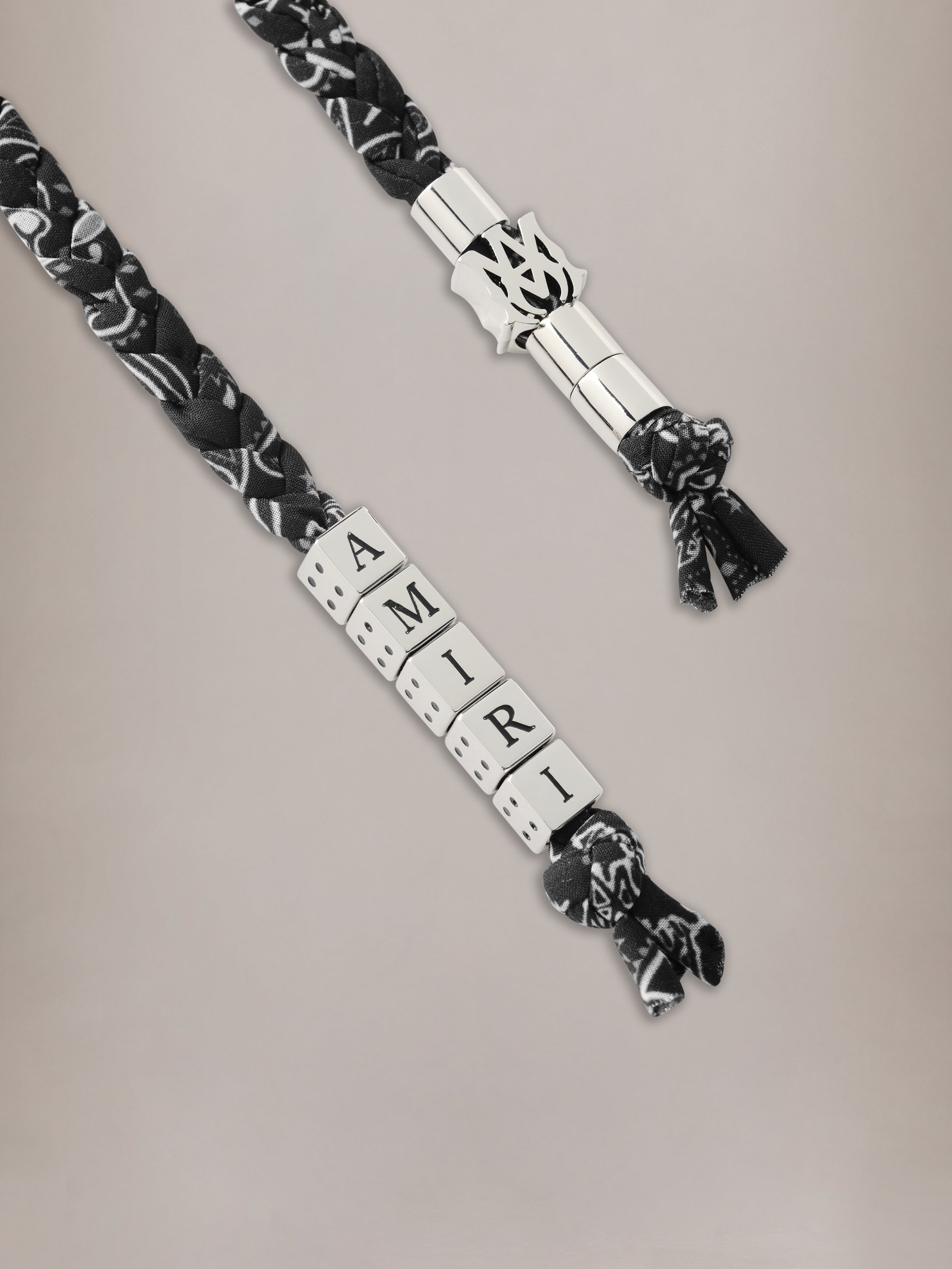 AMIRI ウォレットチェーン WOMEN - WOMEN'S AMIRI BRAIDED KEYCHAIN - Black
