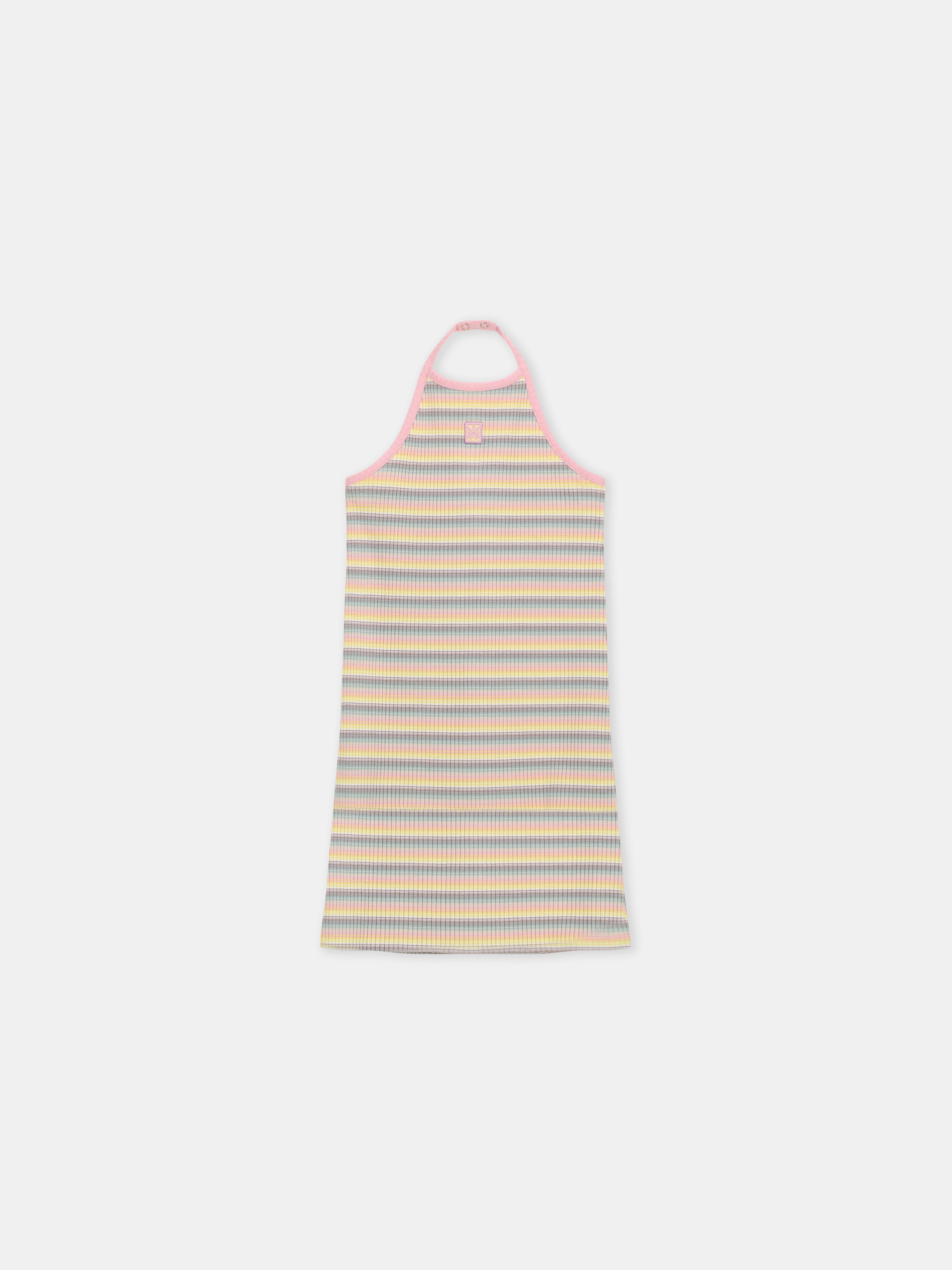 Product KIDS - KIDS' MA STRIPE HALTER DRESS - Multi featured image