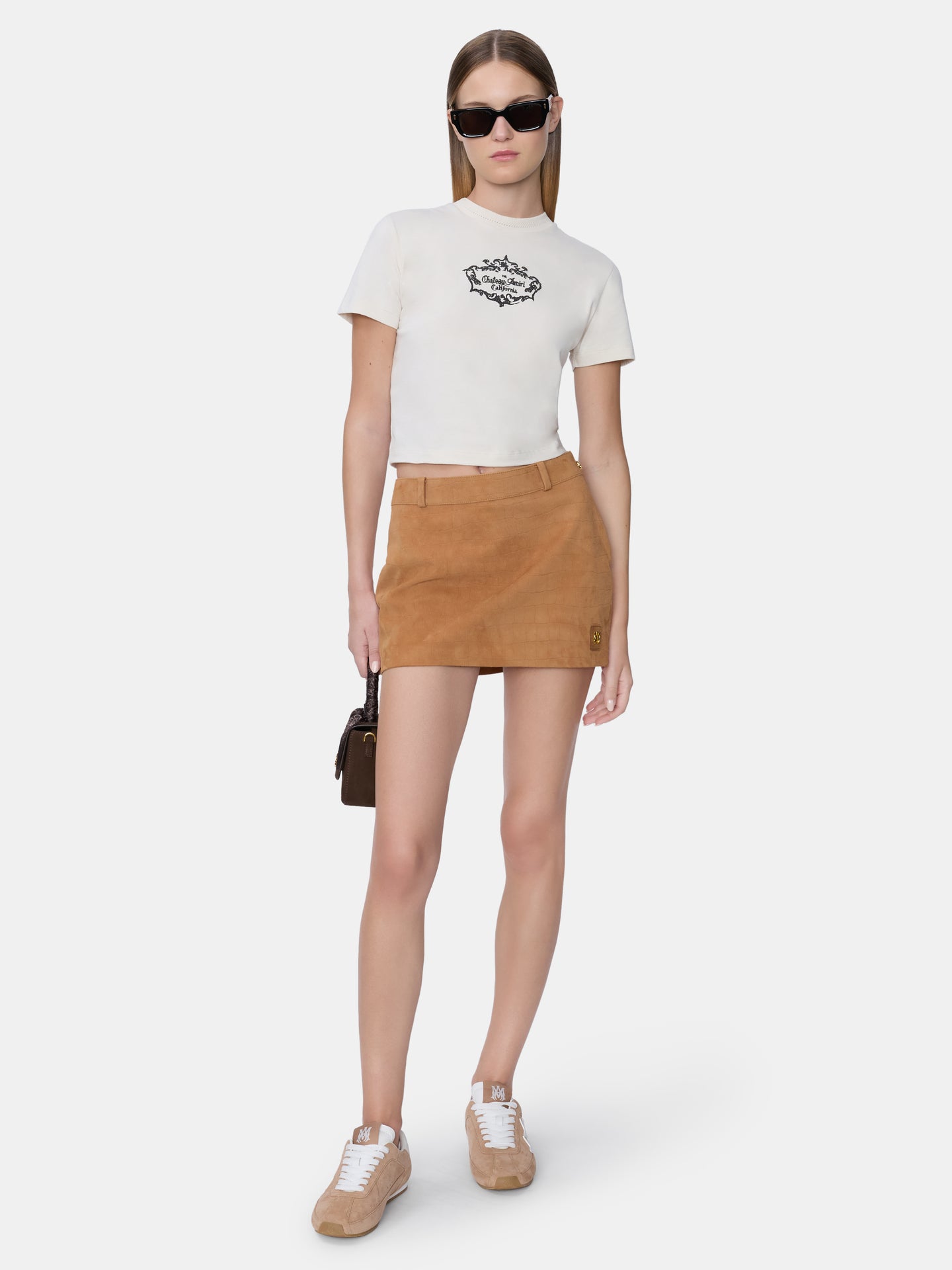 WOMEN - WOMEN'S CHATEAU CREST BABY TEE - Alabaster - AMIRI