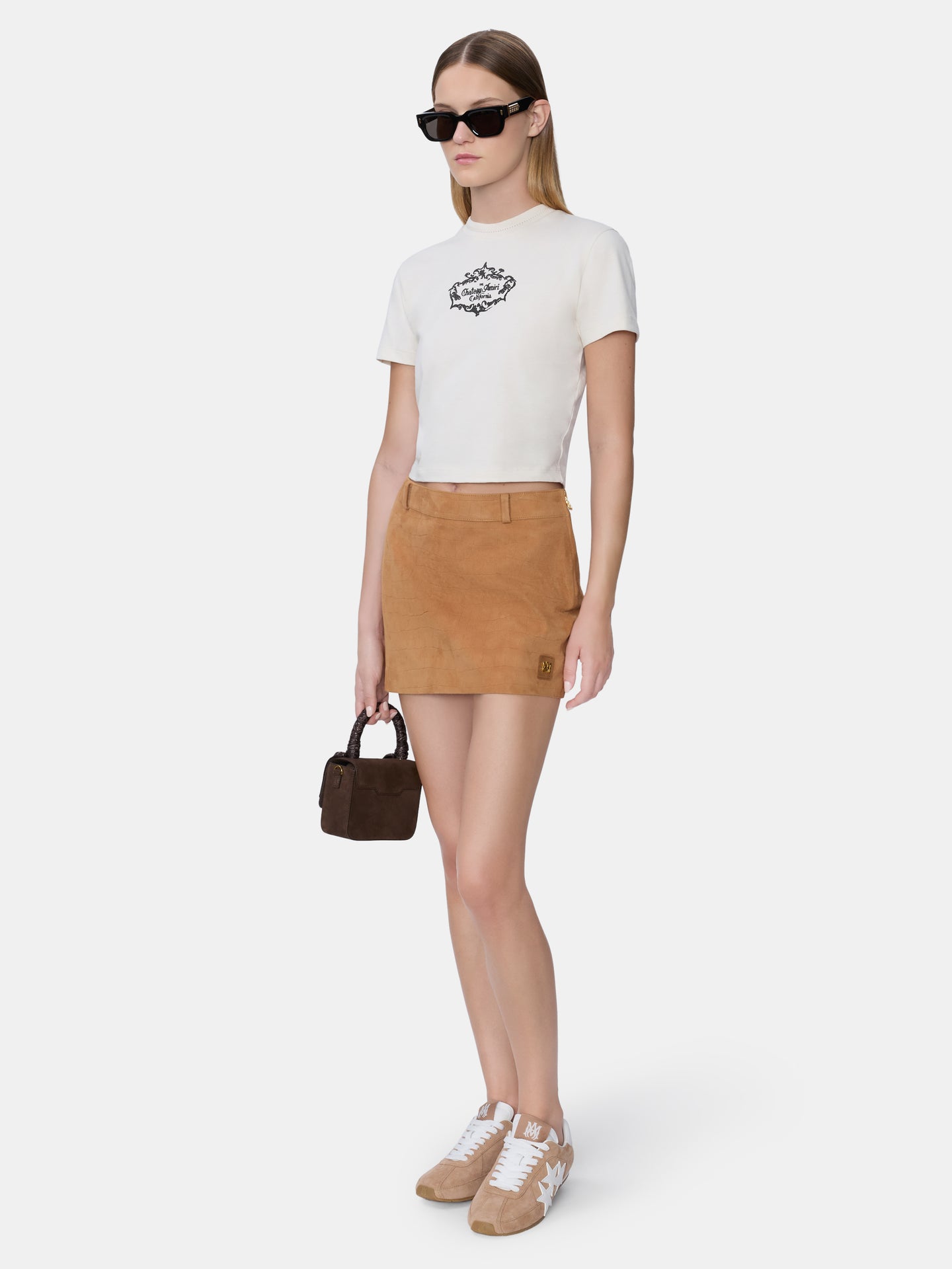 WOMEN - WOMEN'S CHATEAU CREST BABY TEE - Alabaster - AMIRI