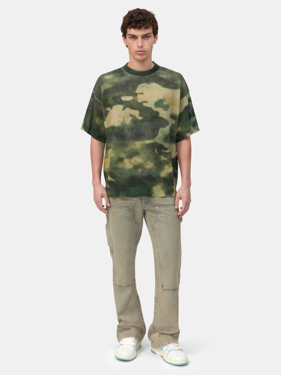 CAMO OVERSIZED TEE - Green - AMIRI
