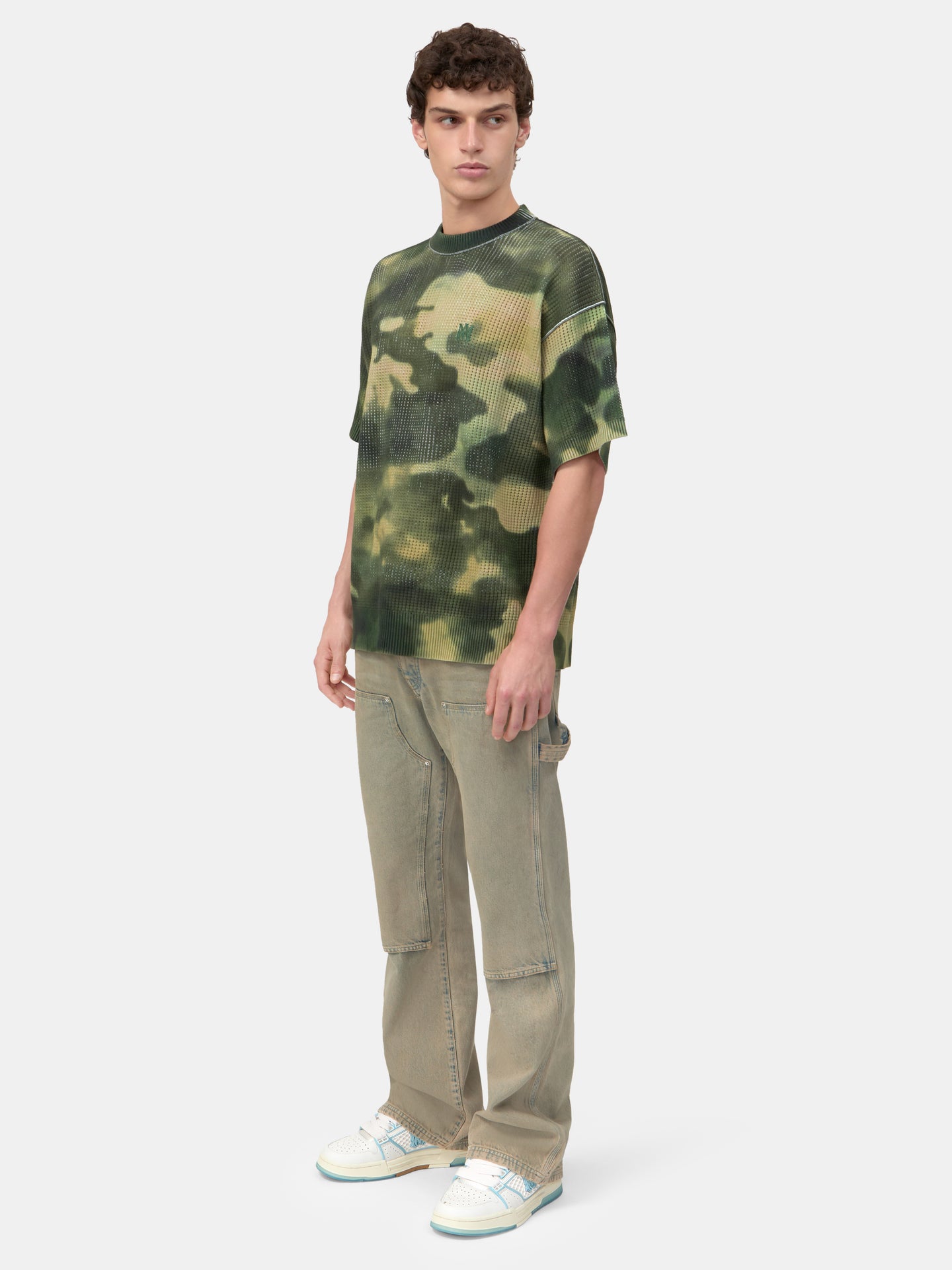 CAMO OVERSIZED TEE - Green - AMIRI