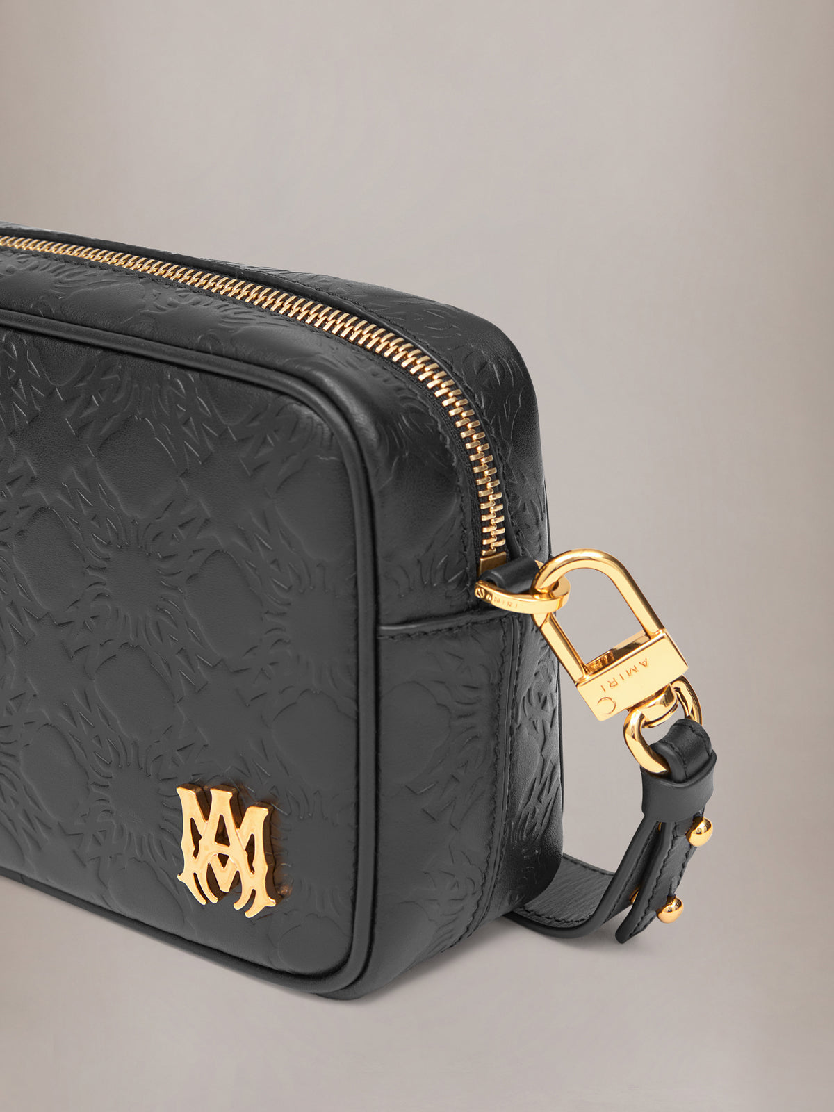 MA QUAD LEATHER CAMERA CASE - Black - AMIRI