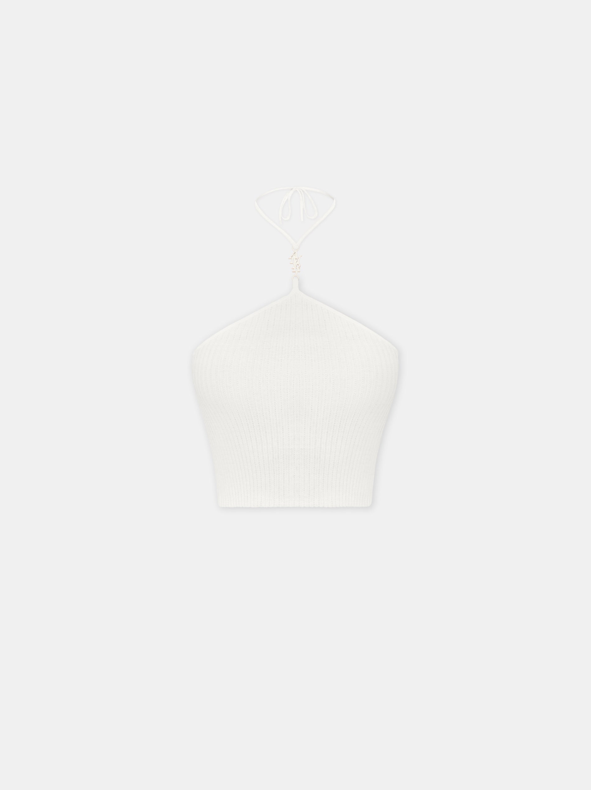 Product WOMEN - WOMEN'S AMIRI STACKED HALTER TOP - Alabaster featured image