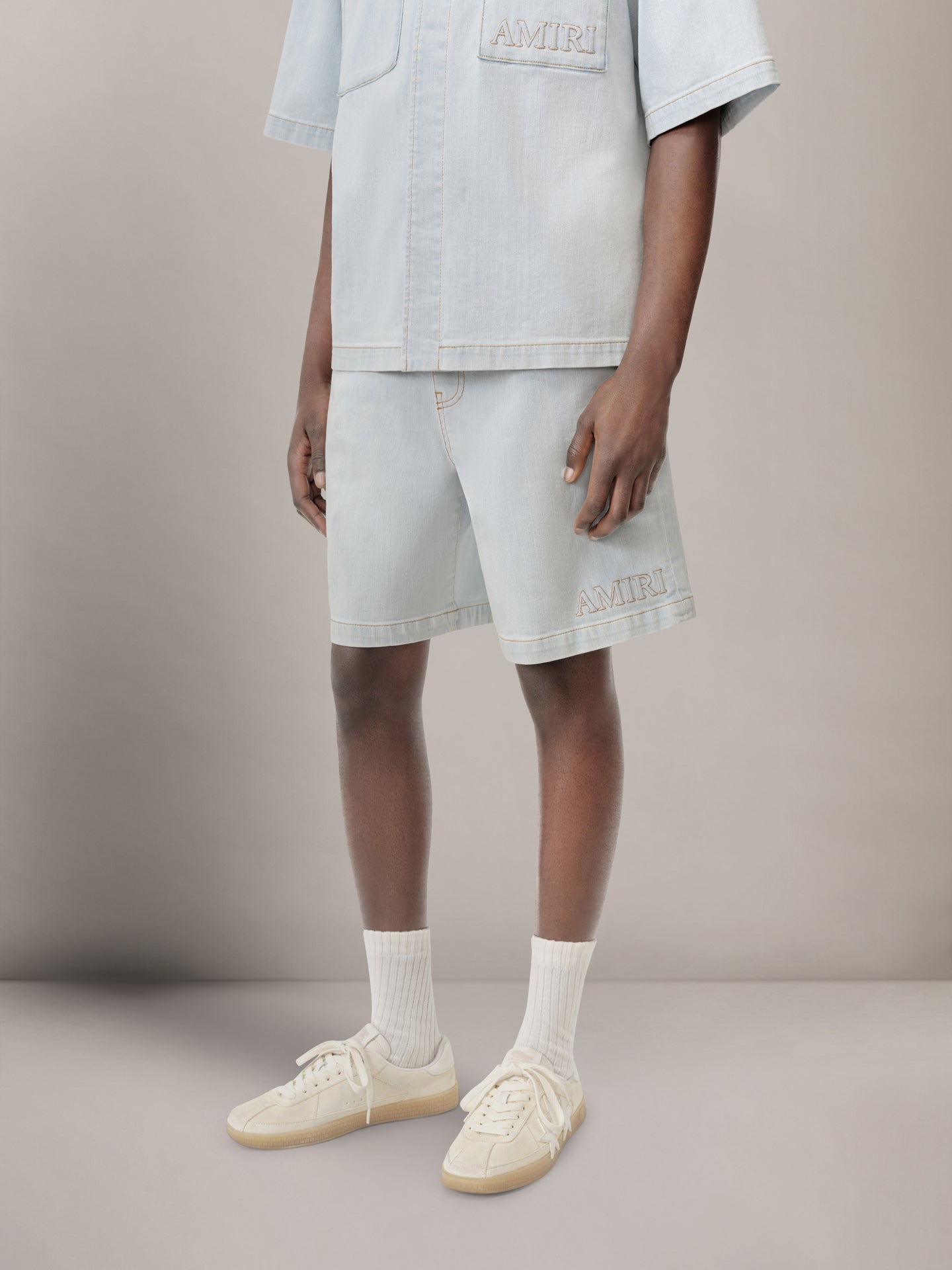 AMIRI 3D 5 POCKET SHORT - Light Indigo - AMIRI