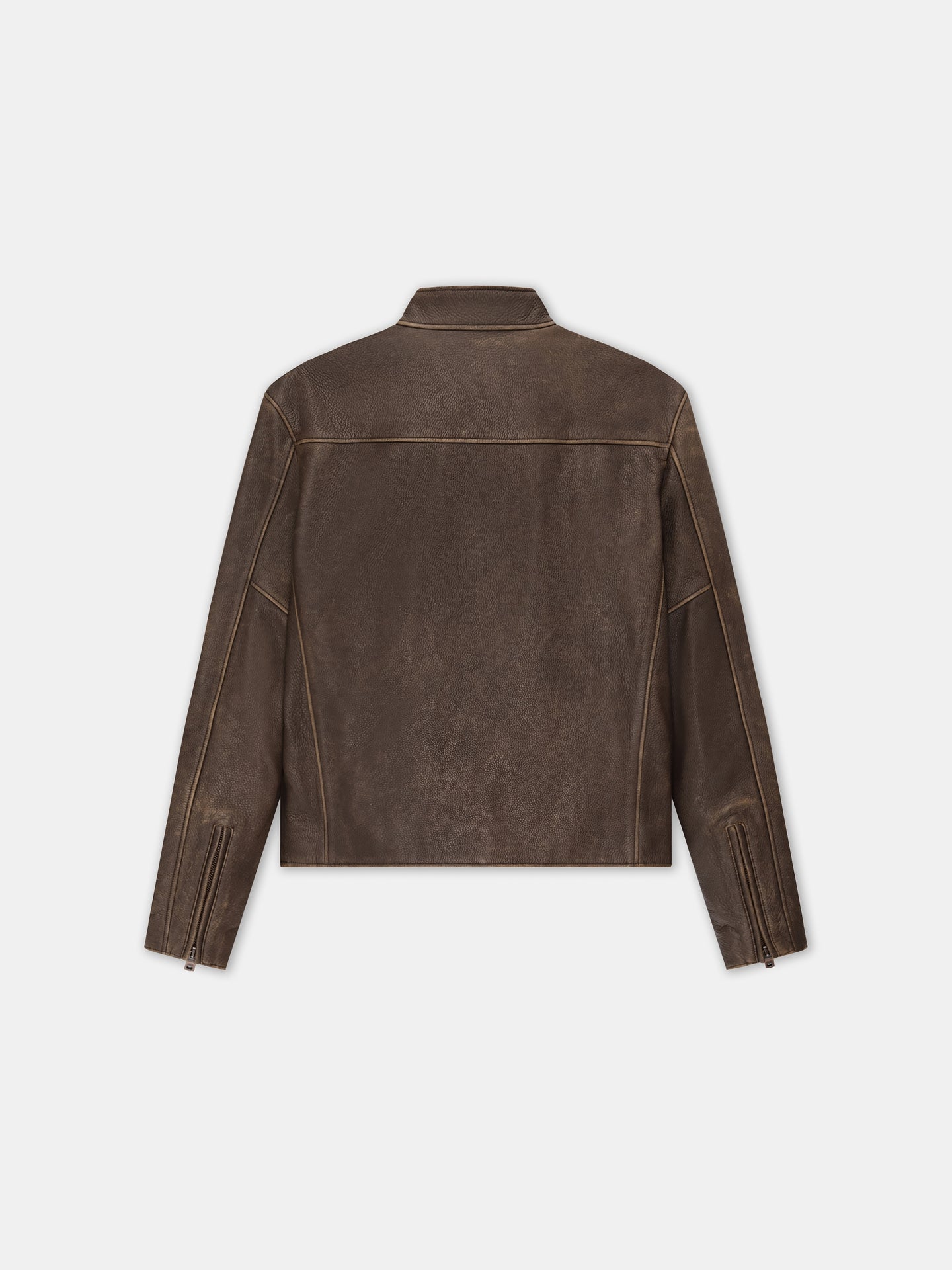 AMIRI PATCH RACER JACKET - Walnut Brown - AMIRI