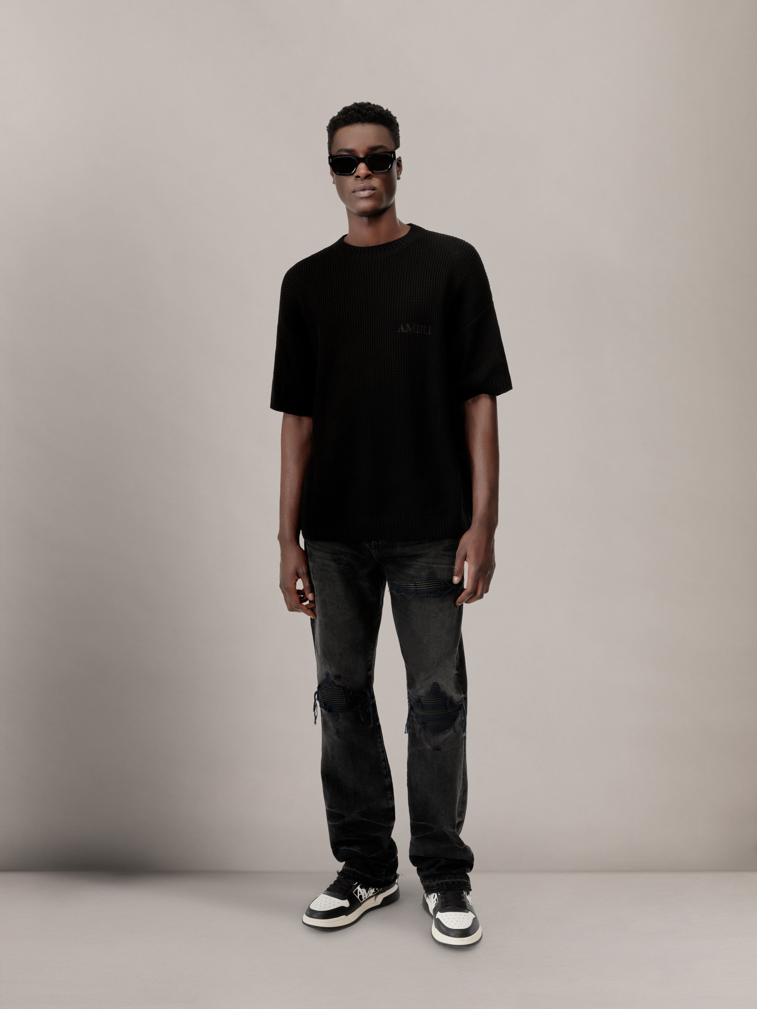 LEATHER STRAIGHT MX1 JEAN - Vintage Black – AMIRI