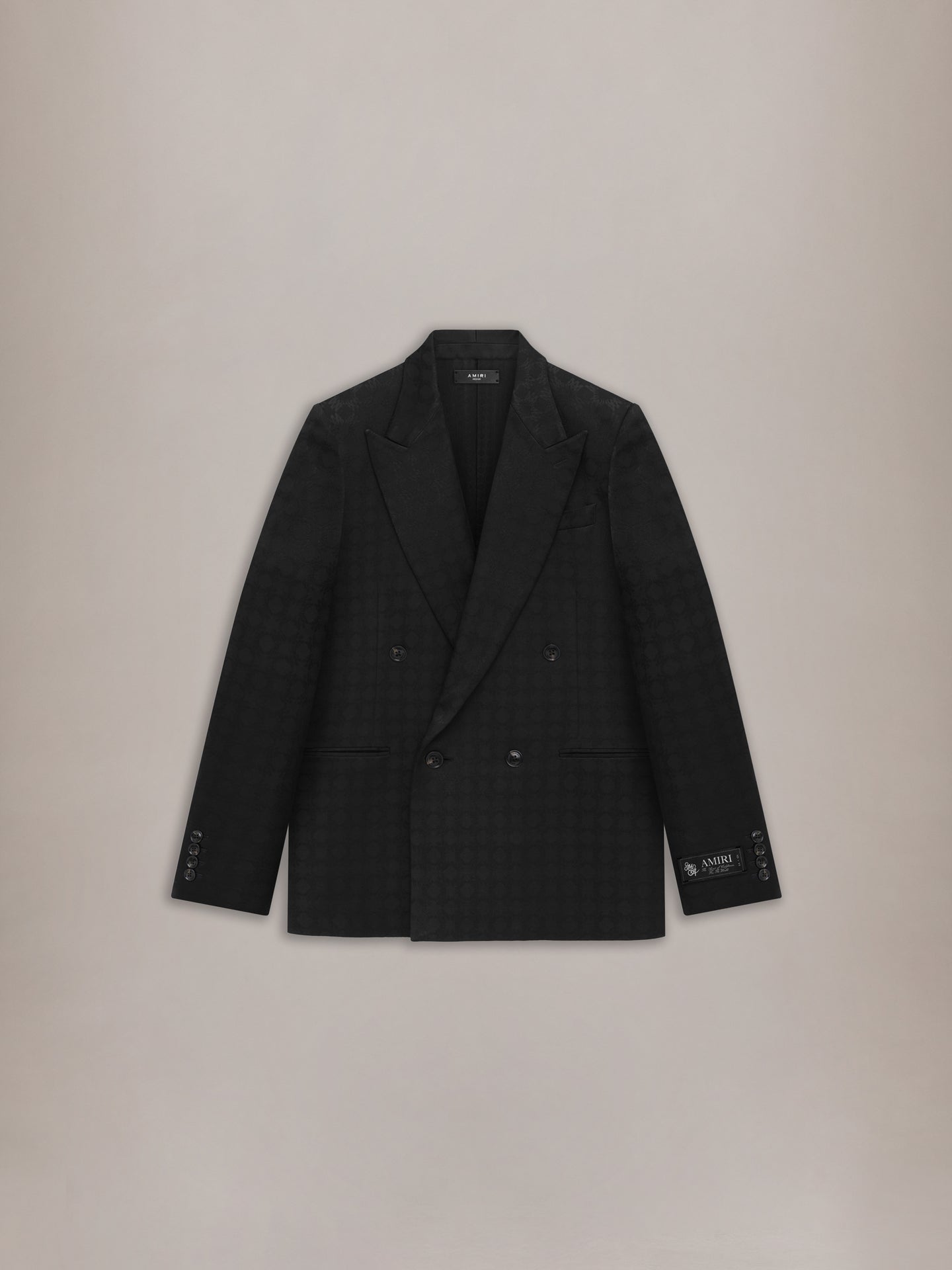 TONAL MA QUAD DOUBLE-BREASTED BLAZER - Black - AMIRI