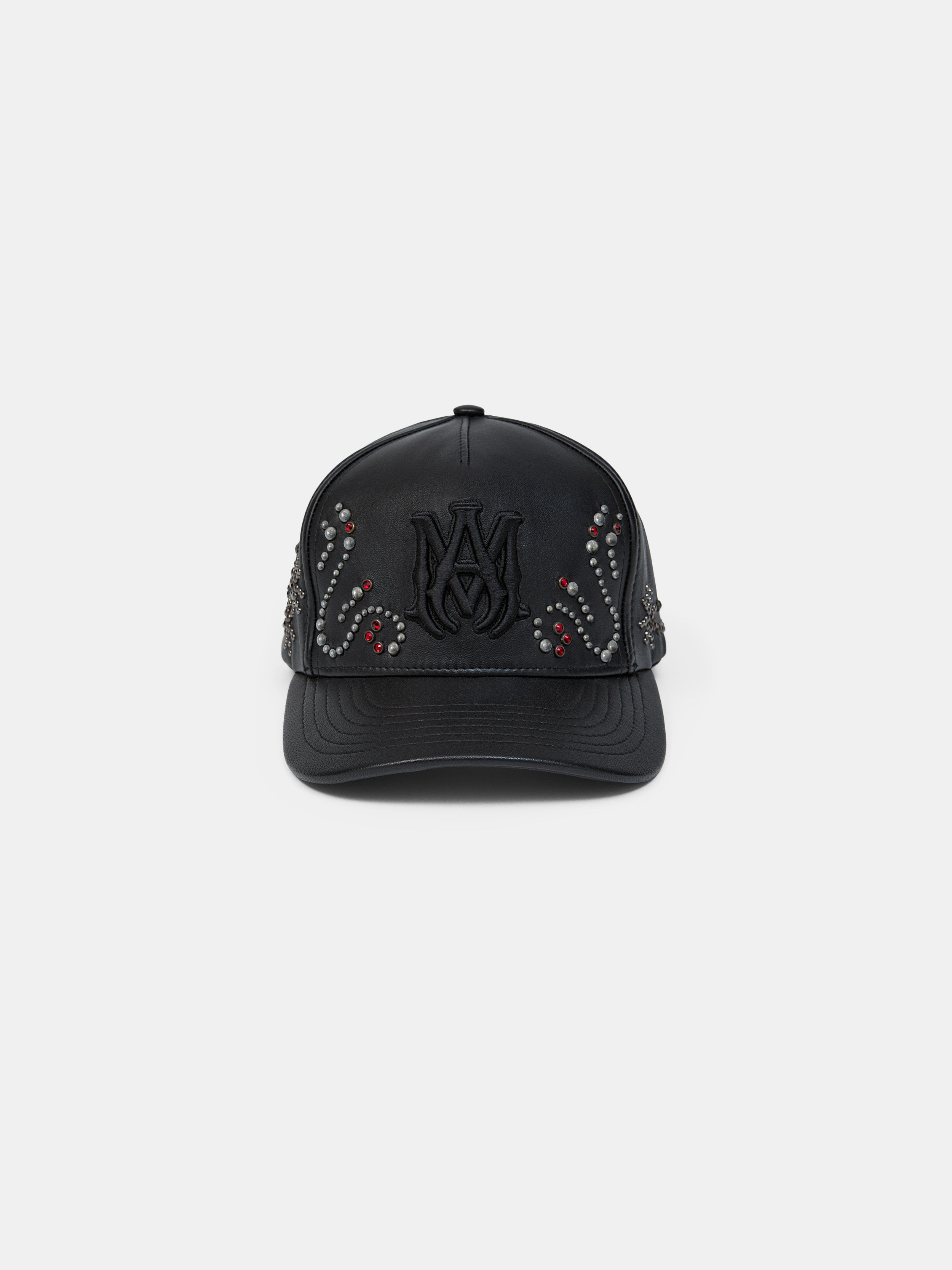 Product MA STUD LEATHER HAT - Black featured image