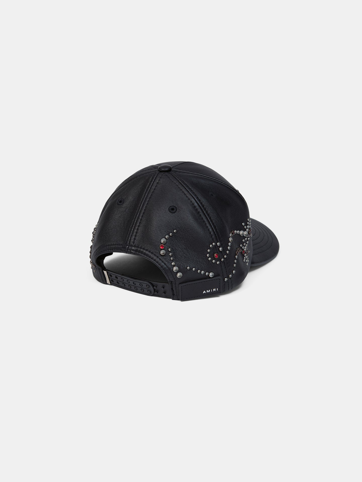 MA STUD LEATHER HAT - Black