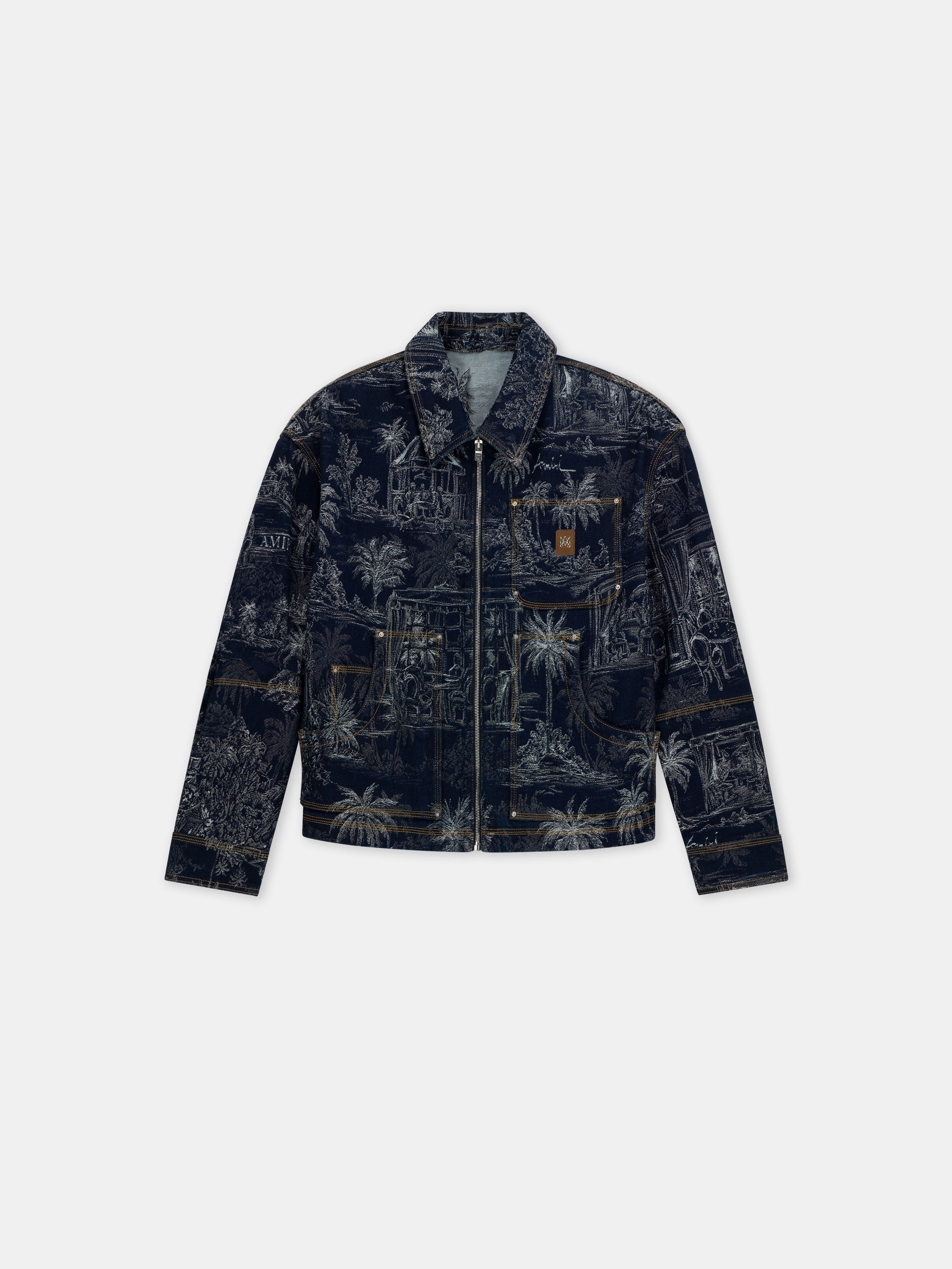 Product CHATEAU PALMS JACQUARD JACKET - Indigo featured image