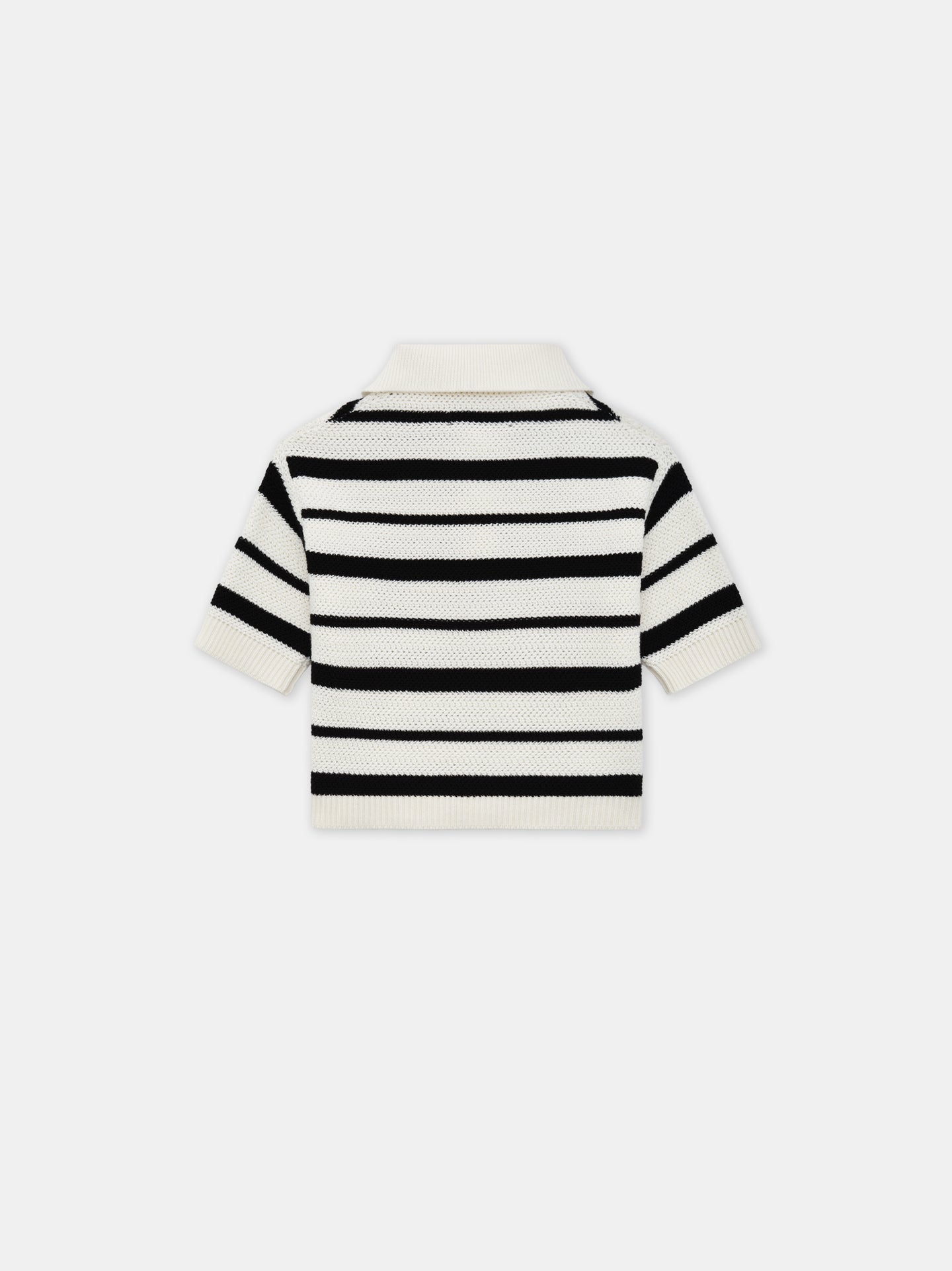 WOMEN - WOMEN'S MA STRIPED POLO - Black Alabaster