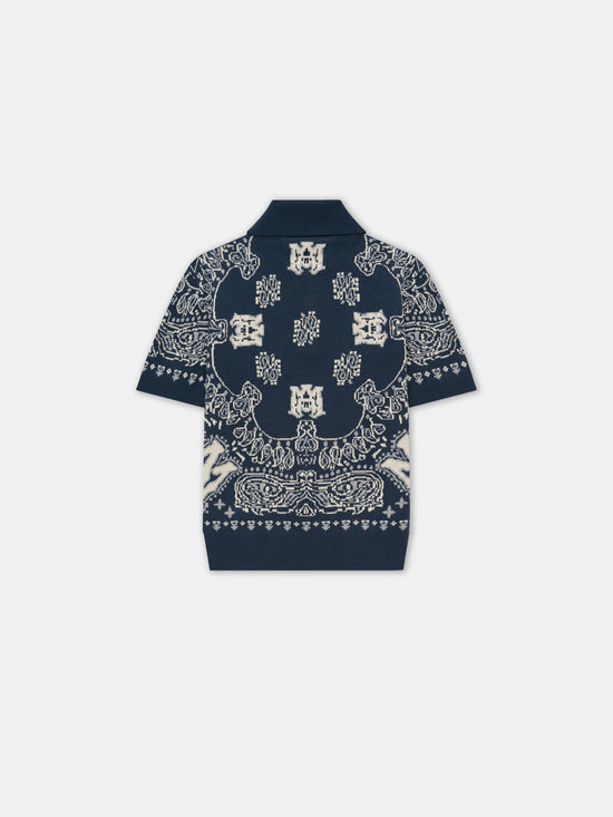 KIDS - KIDS' BANDANA POLO - Midnight Blue - AMIRI