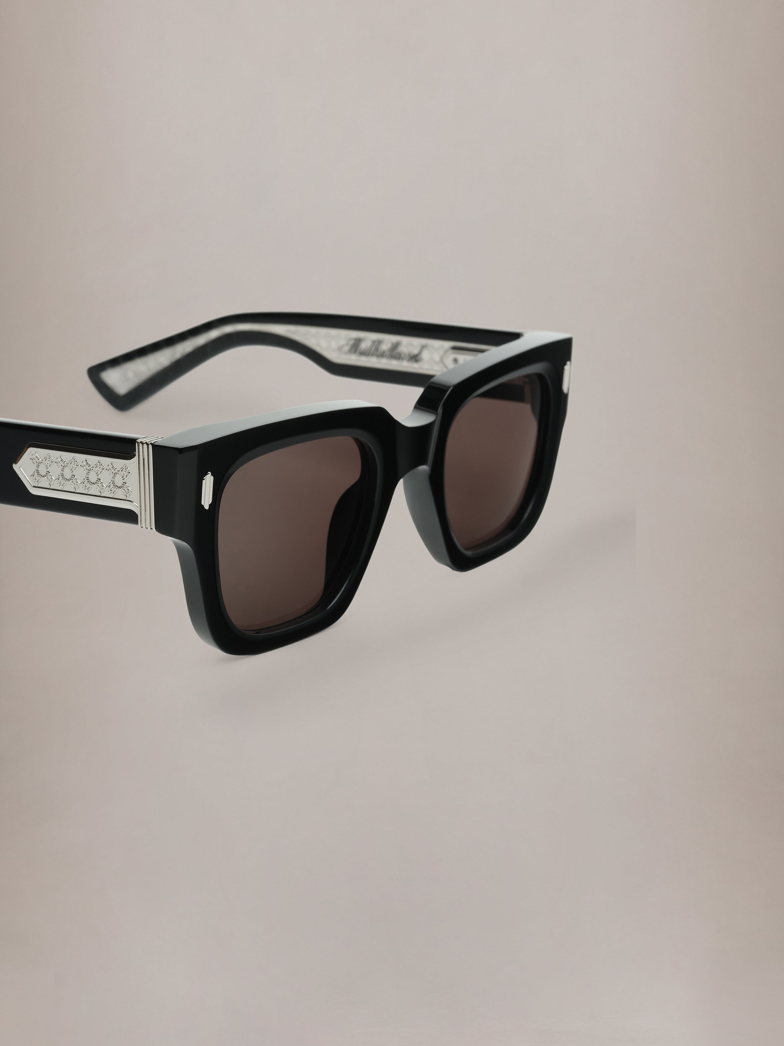 MULHOLLAND SUNGLASSES - Black Silver – AMIRI