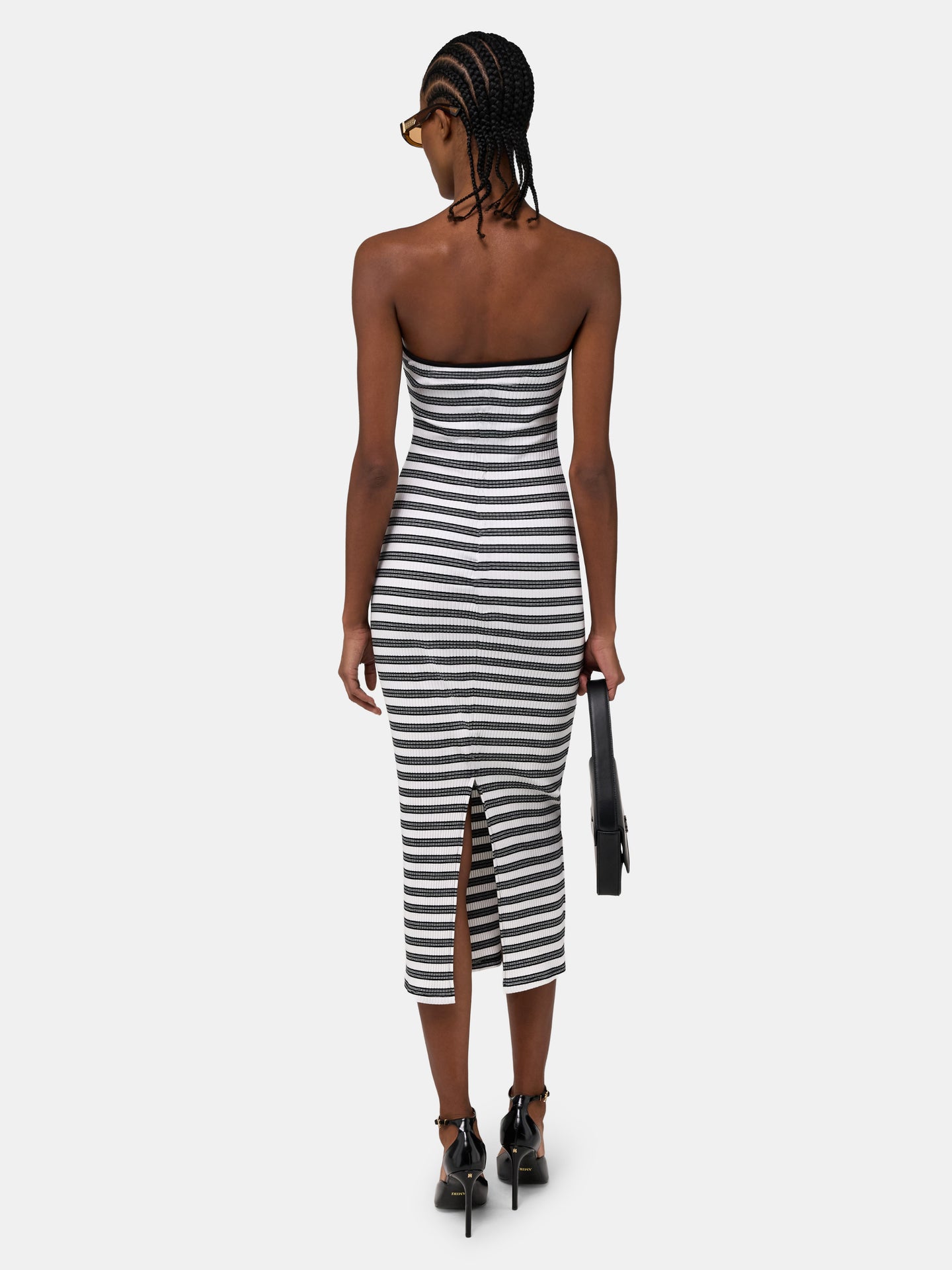WOMEN - WOMEN'S MA STRIPED MAXI DRESS - White - AMIRI