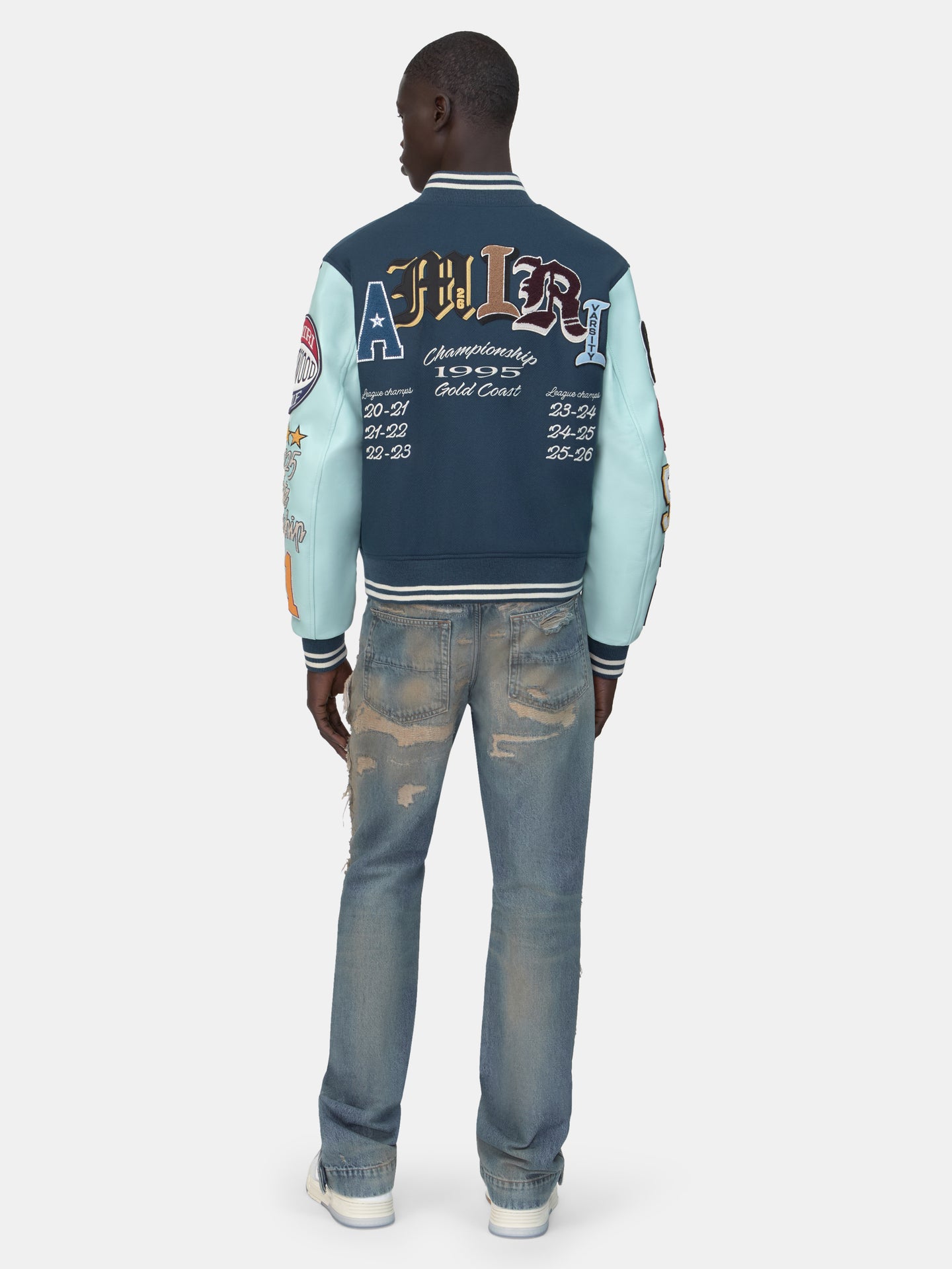 VARSITY PATCH JACKET - Blue - AMIRI