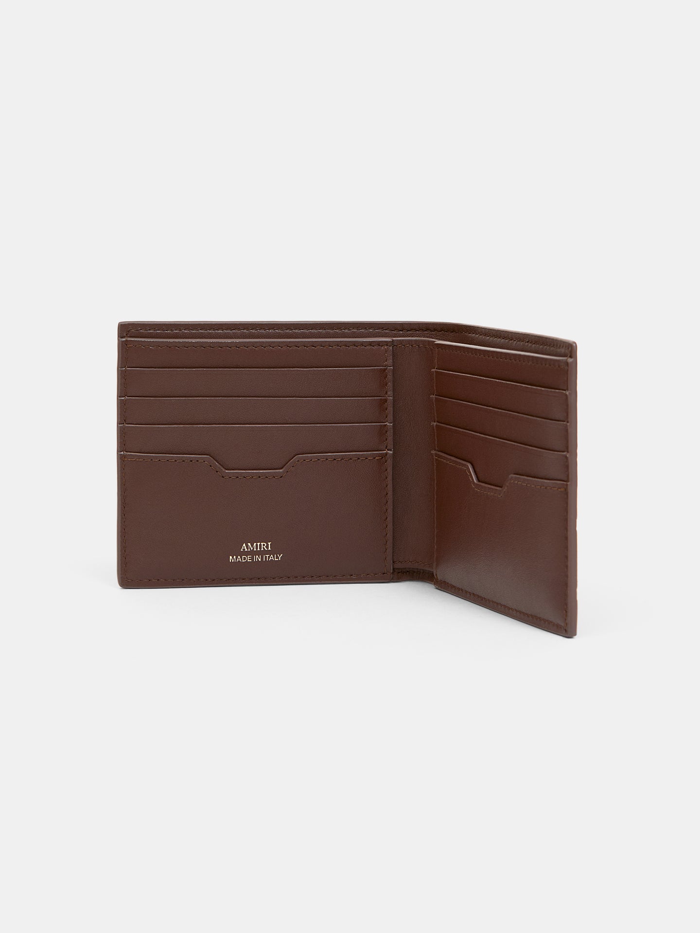 MA QUAD LEATHER BIFOLD - Dark Brown - AMIRI