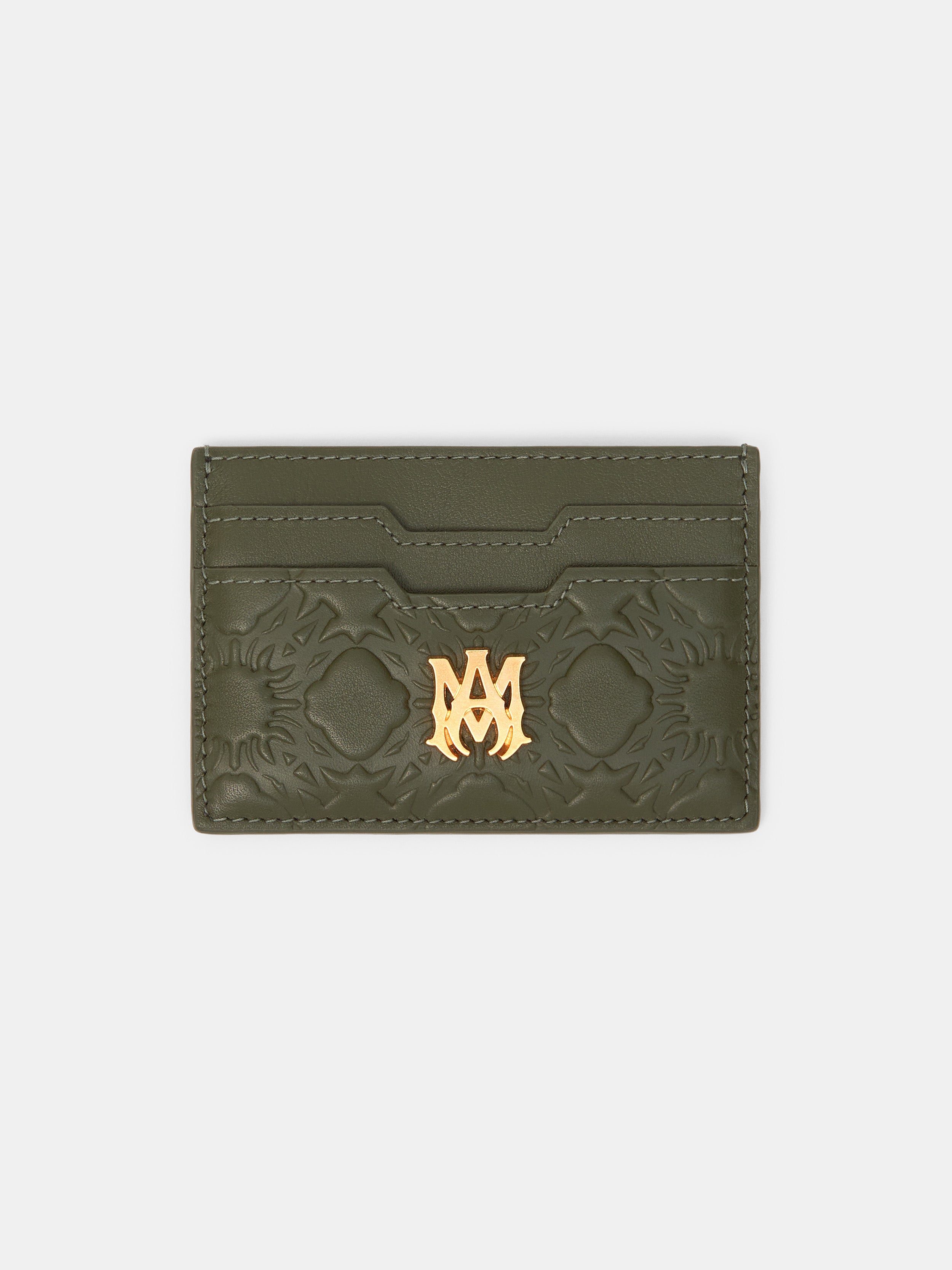 Amiri MA QUAD LEATHER CARD HOLDER - Dark Sage