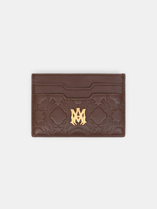 MA QUAD LEATHER CARD HOLDER - Dark Brown - AMIRI