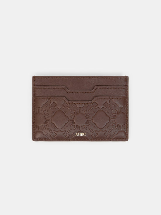 MA QUAD LEATHER CARD HOLDER - Dark Brown - AMIRI
