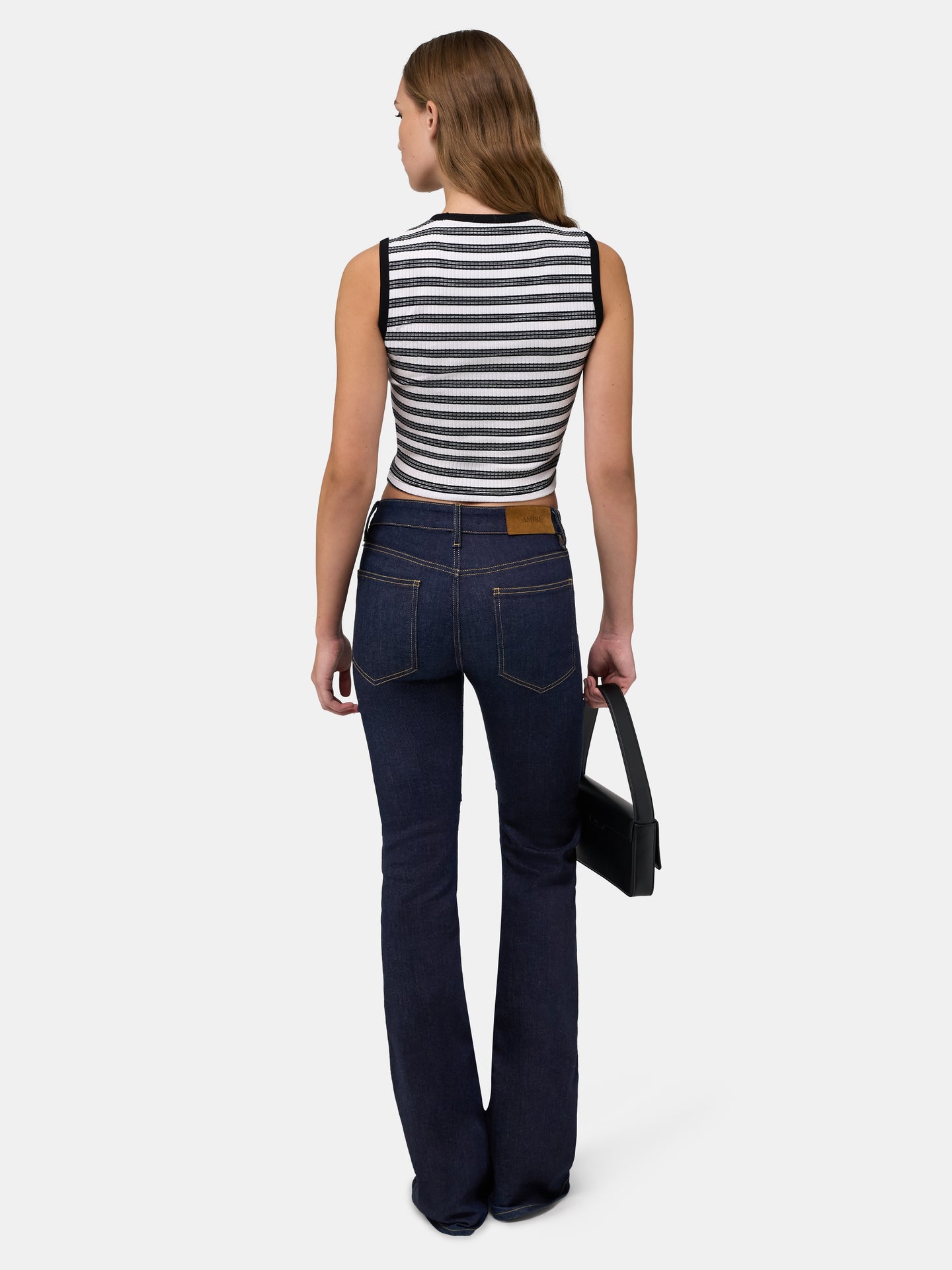 WOMEN - WOMEN'S MA STRIPED SLEEVLESS TOP - White - AMIRI