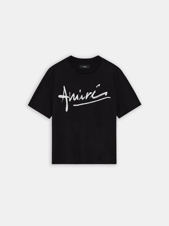 AMIRI SCRIPT TEE - BLACK