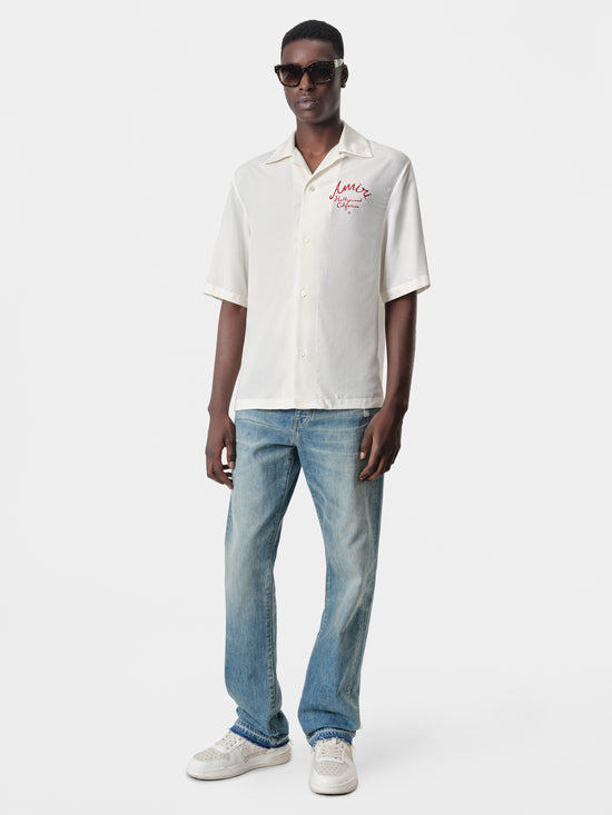 AMIRI HOLLYWOOD CAMP SHIRT - Alabaster