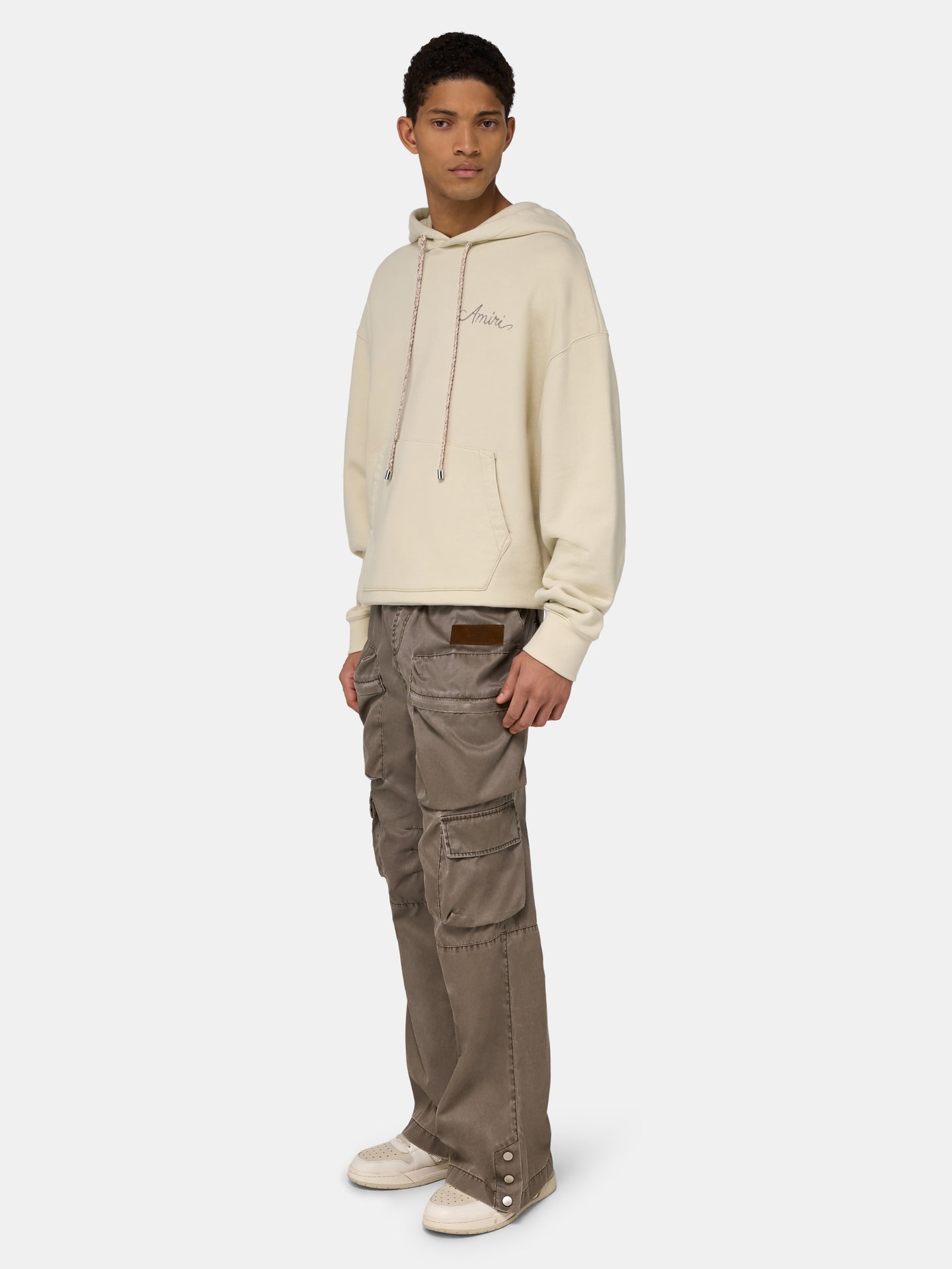 MA QUAD CHECKERBOARD HOODIE - Alabaster - AMIRI