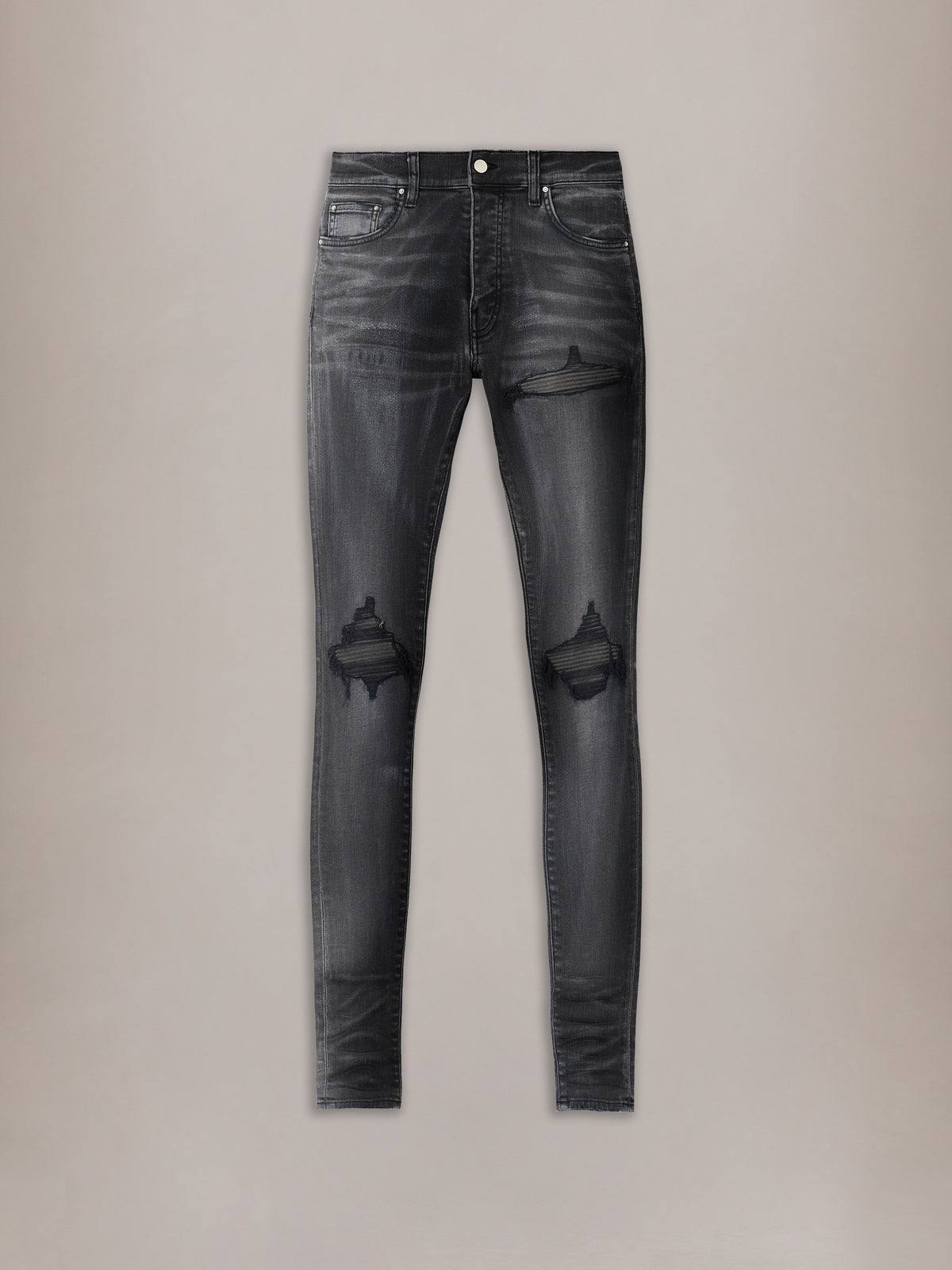 WAXED MX1 JEAN - Waxed Charcoal - AMIRI