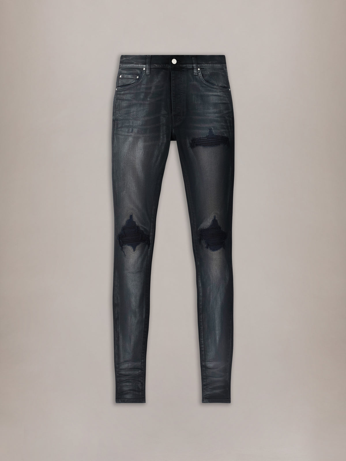 WAXED MX1 JEAN - Waxed Dusty Black - AMIRI