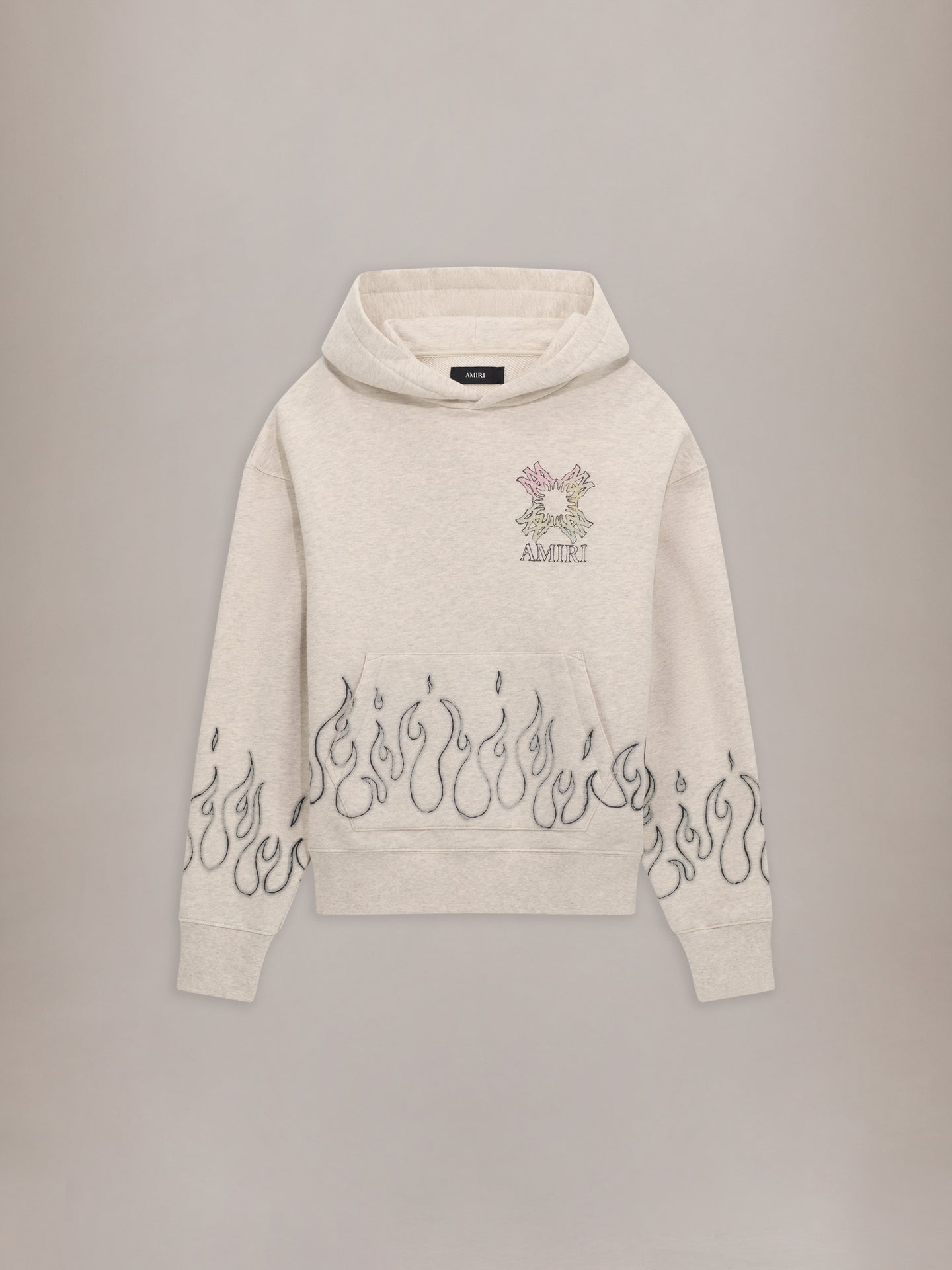 MA QUAD FLAMES OVERSIZED HOODIE - Ivory - AMIRI
