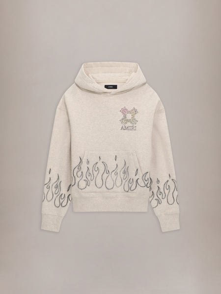 MA QUAD FLAMES OVERSIZED HOODIE - Ivory | AMIRI