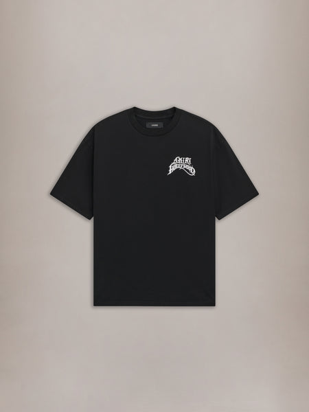 AMIRI HOLLYWOOD LIGHTWEIGHT JERSEY SKATE TEE - Black