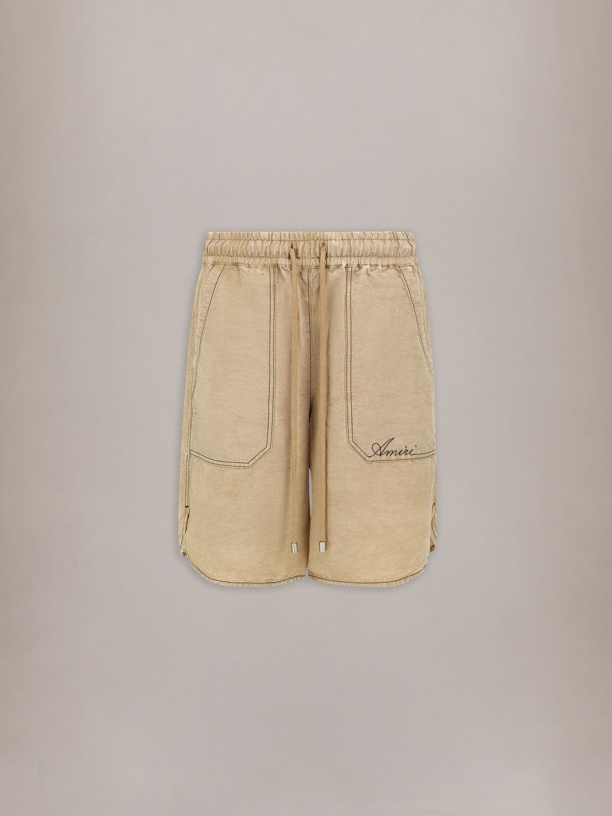 SCRIPT LINEN GD SHORT - Earth - AMIRI