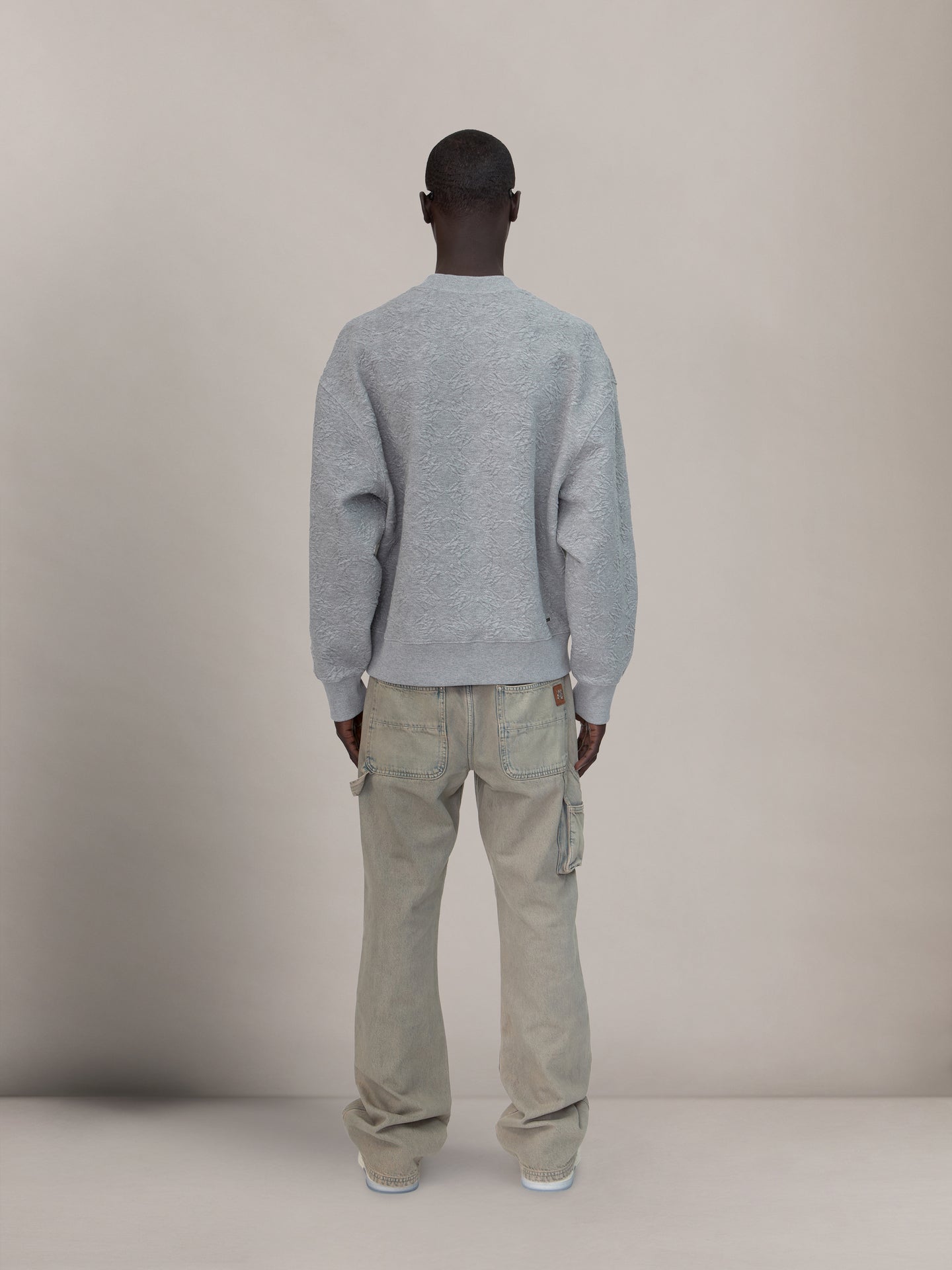 MA QUAD OVERSIZED CREW - STONE - AMIRI