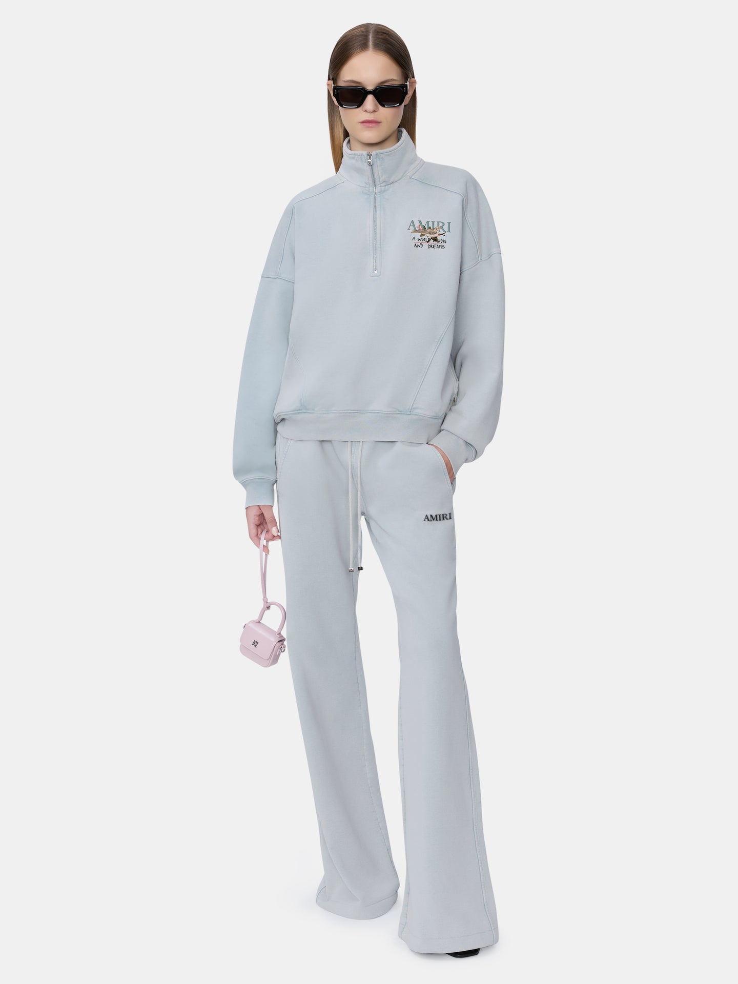 WOMEN - WOMEN'S AMIRI SCRIPT SWEATPANT - Steel - AMIRI