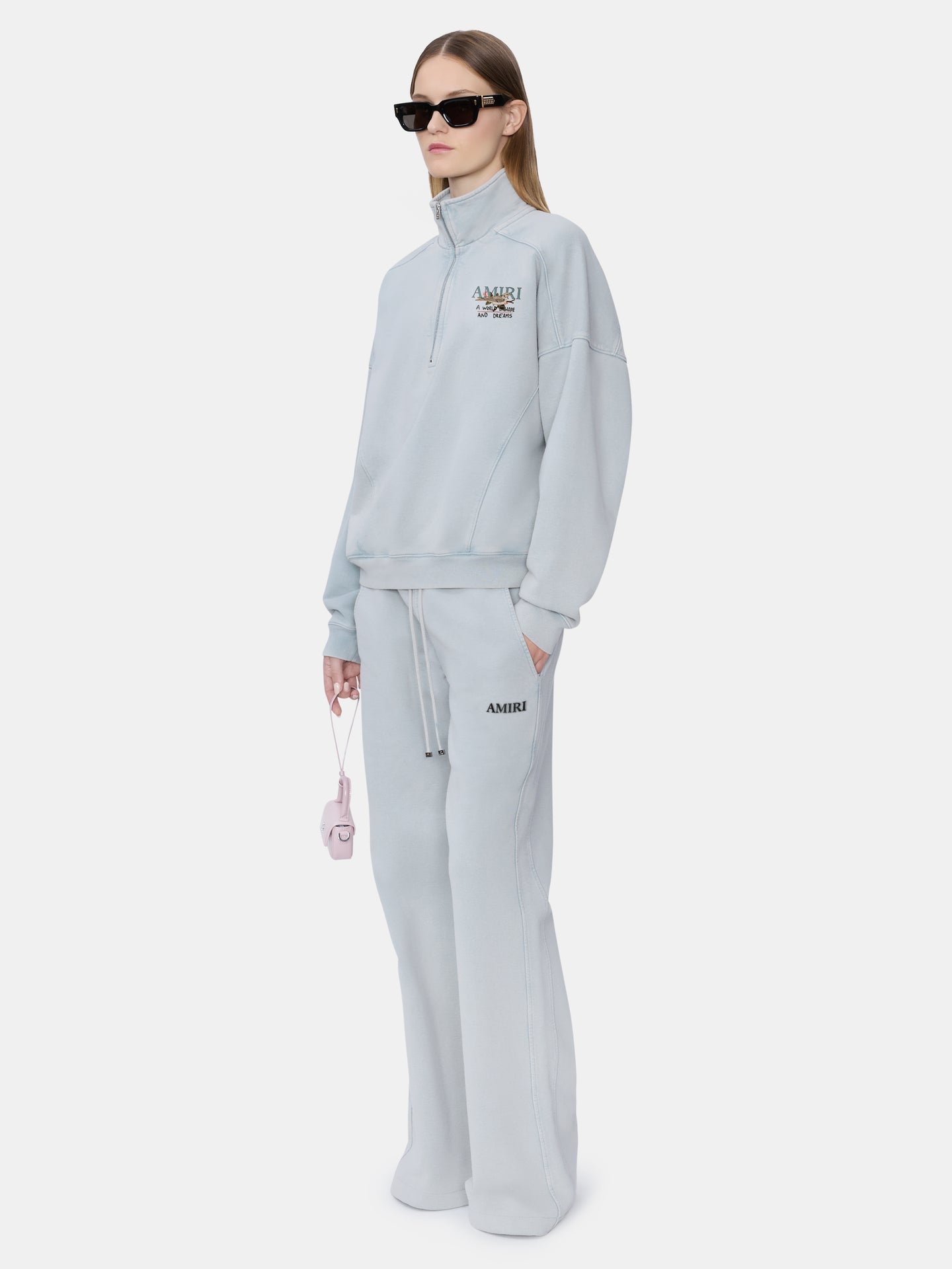 WOMEN - WOMEN'S AMIRI SCRIPT SWEATPANT - Steel - AMIRI