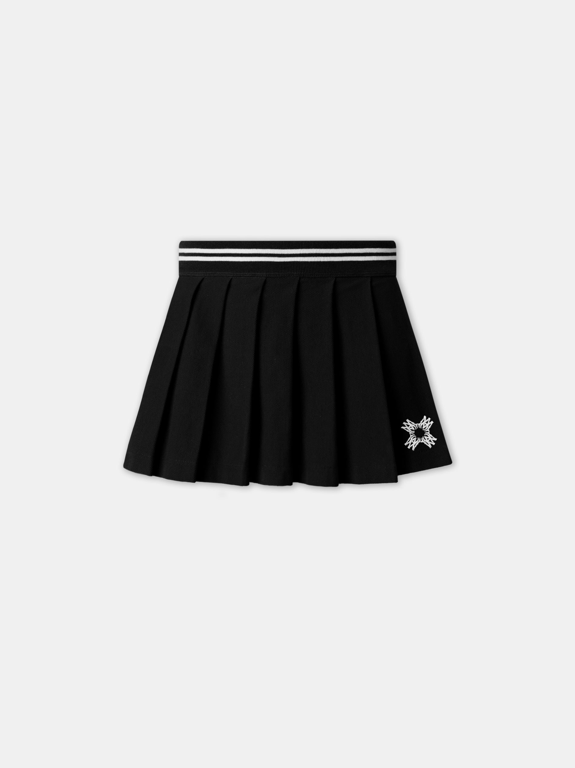 Product WOMEN - WOMEN'S MA QUAD PLEATED MINI SKIRT - Black featured image