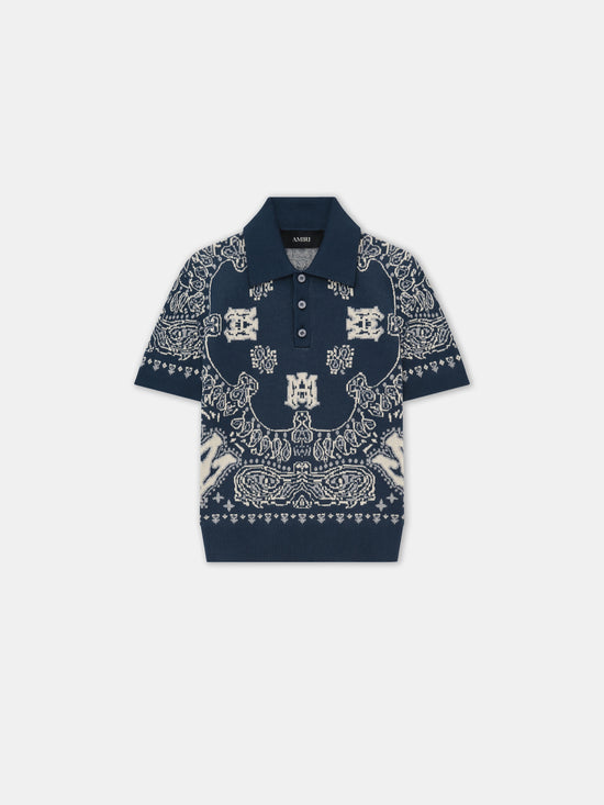 KIDS - KIDS' BANDANA POLO - Midnight Blue - AMIRI