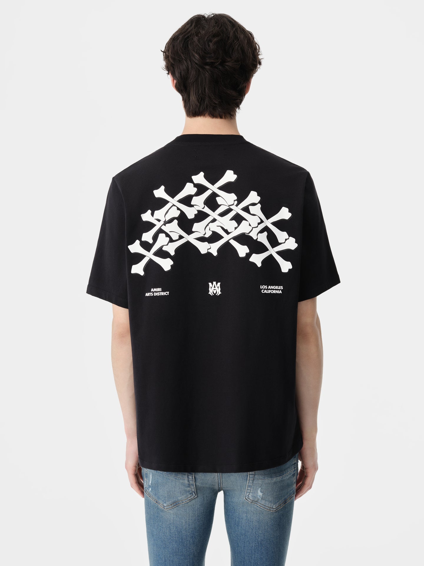 BONES STACKED TEE - Black