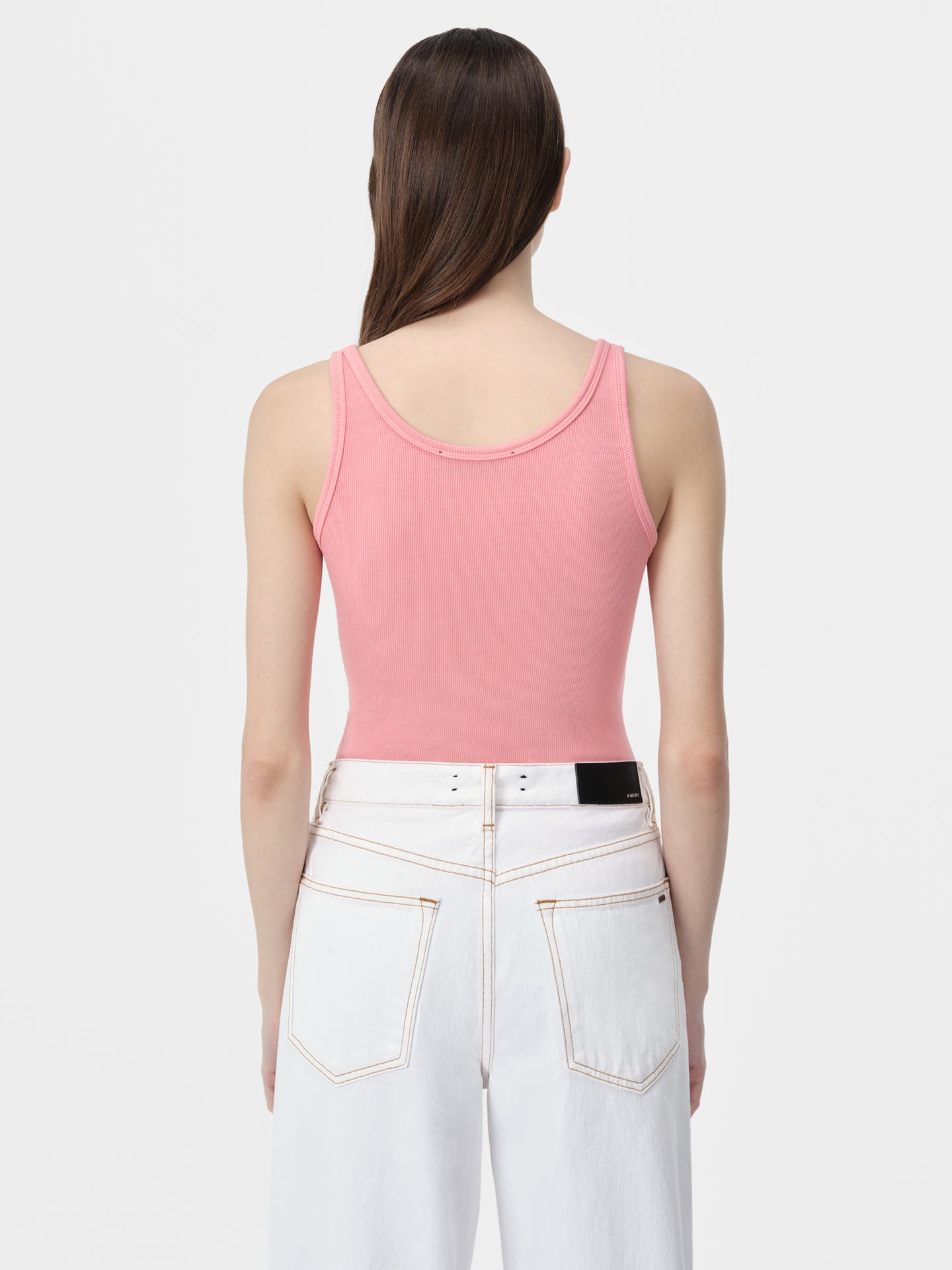 WOMEN - WOMEN'S AMIRI STACKED RIBBED TANK - Flamingo Pink