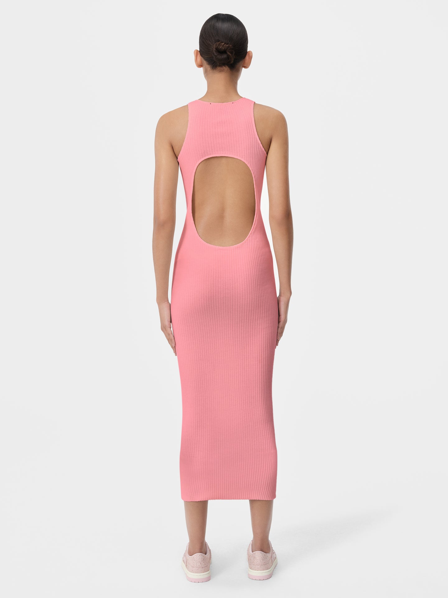 WOMEN - WOMEN'S AMIRI STACKED MAXI DRESS - Flamingo Pink