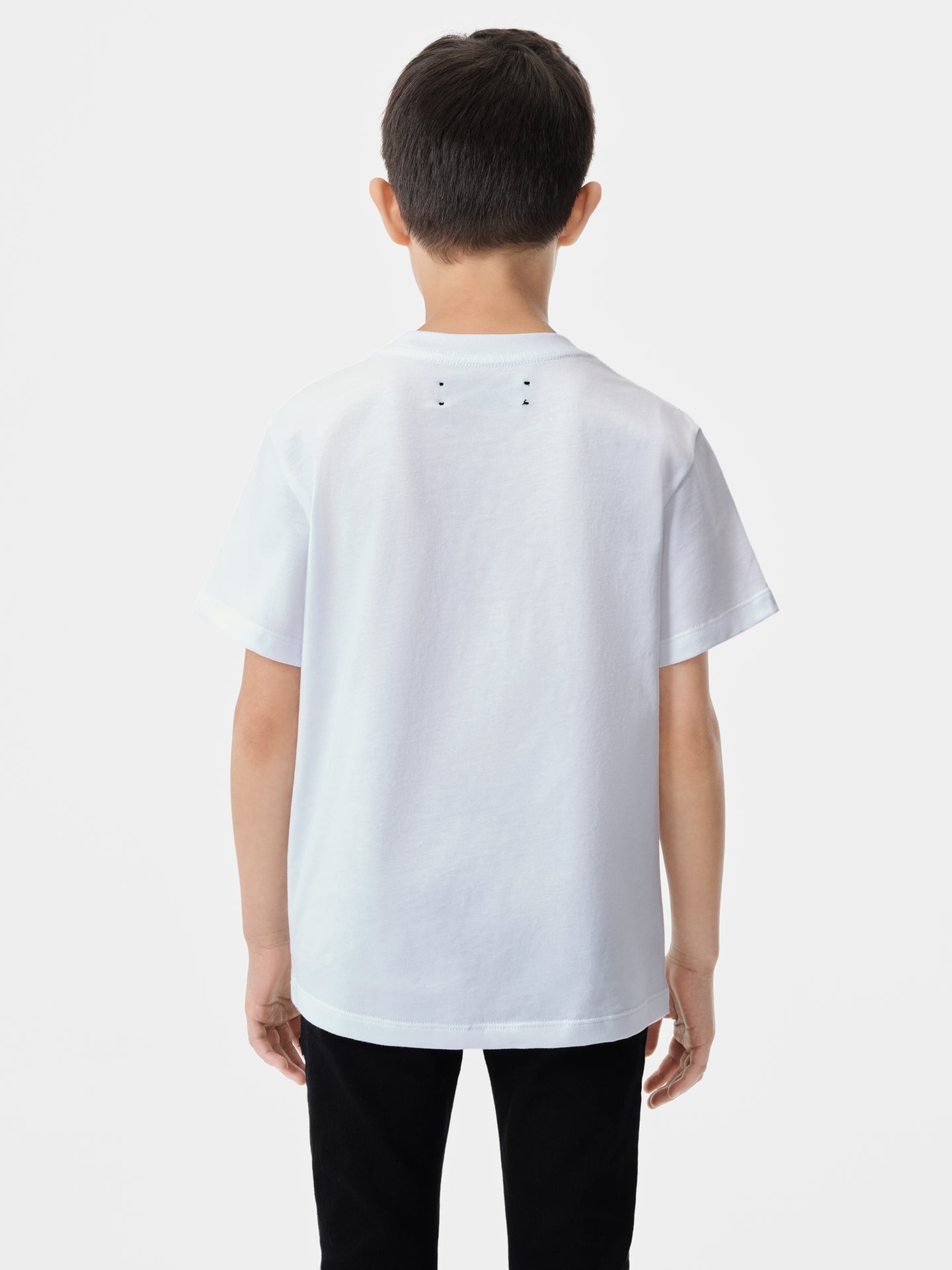 KIDS - KIDS' AMIRI BANDANA STAGGERED TEE - White