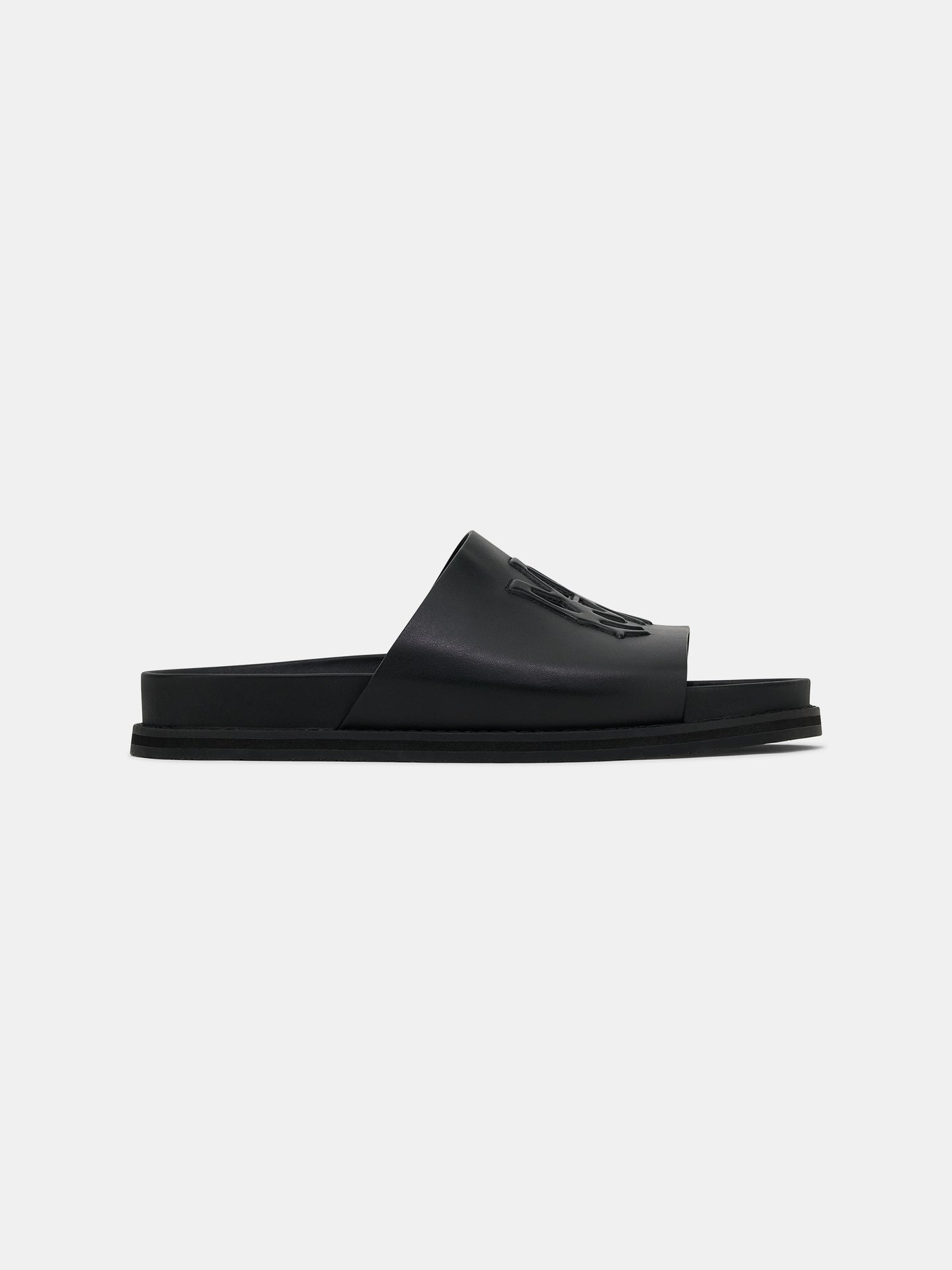 MA LEATHER SANDAL - Black