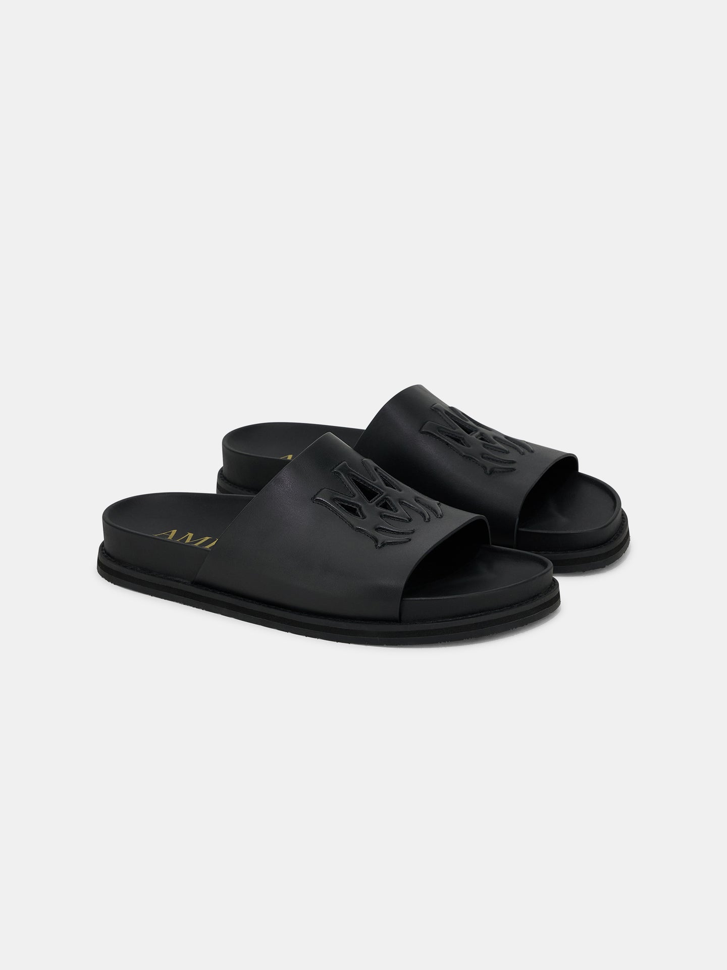 MA LEATHER SANDAL - Black