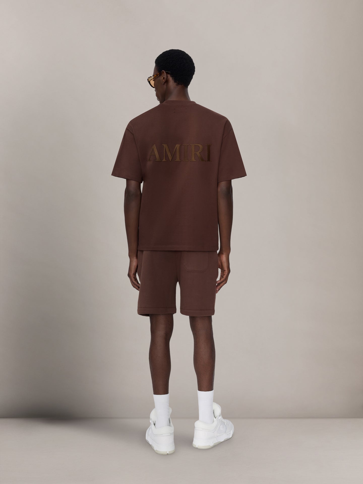 AMIRI EMBROIDERED SHORT - WALNUT BROWN - AMIRI