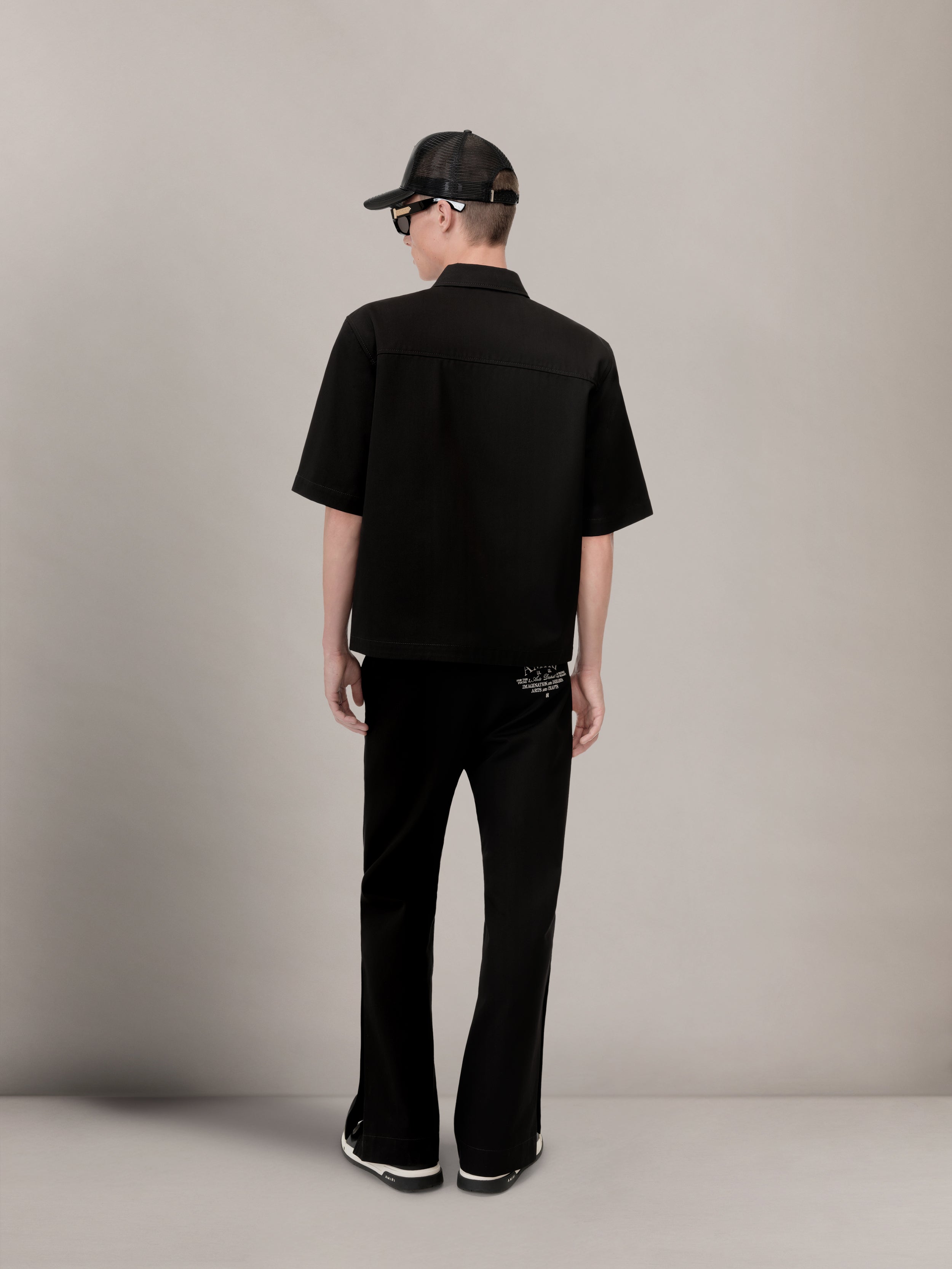 AMIRI ARTS DISTRICT CAMP SHIRT - BLACK