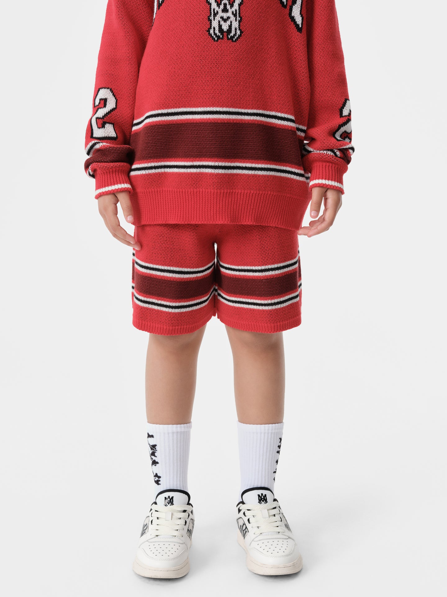 KIDS - KIDS' MA STRIPE SHORT - Red