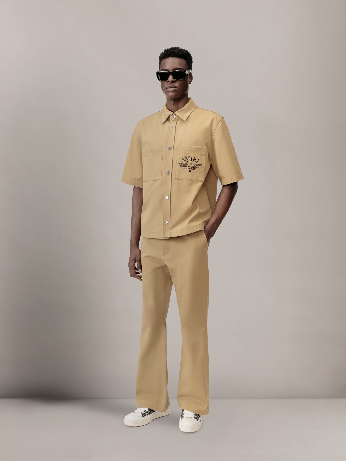 CHINO KICK FLARE - SEPIA TINT - AMIRI