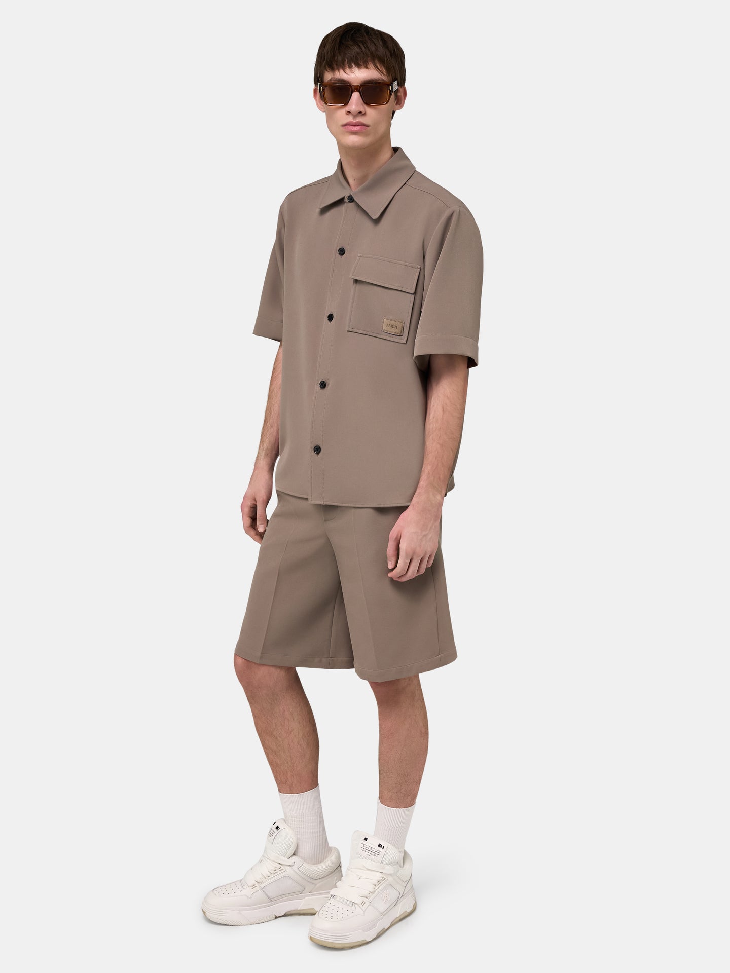 AMIRI PATCH CADY TRACK SHORT - Dark Sand - AMIRI